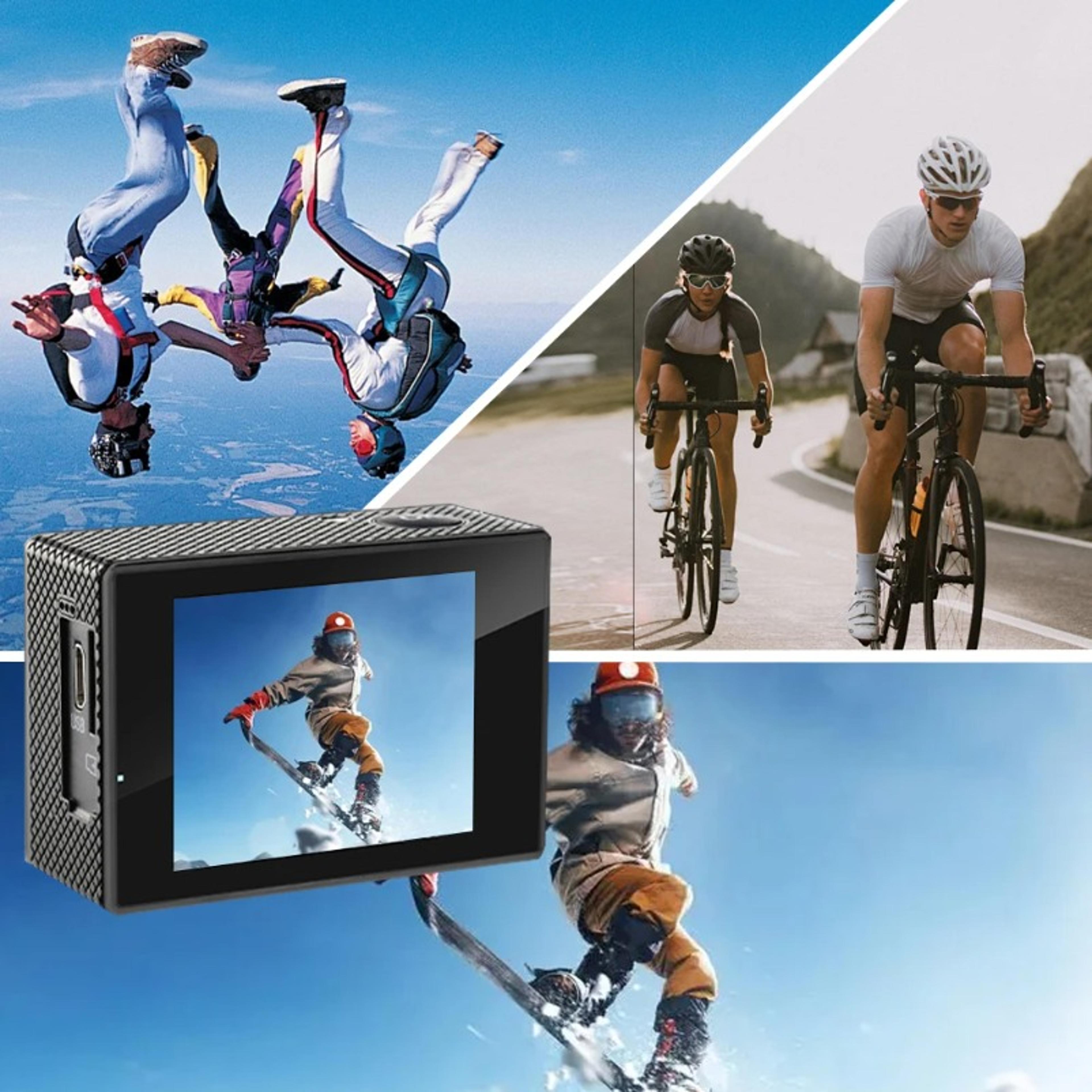 Underwater Waterproof 4K Action Camera 1080P30FPS Mini Sports Camera With WiFi Helmet Recording 4