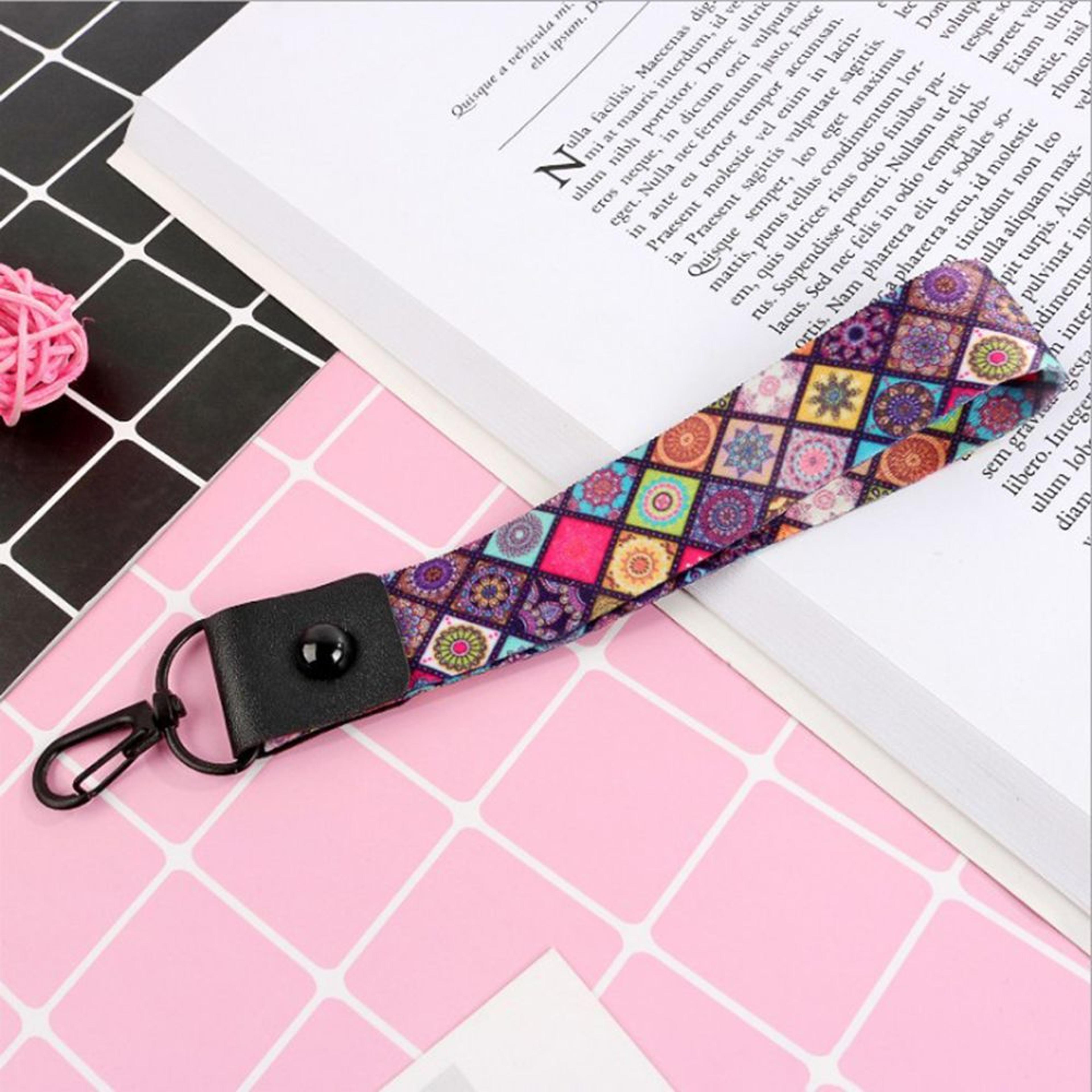 wrist band key rope lanyard with badge id card holder, mobile phone strap