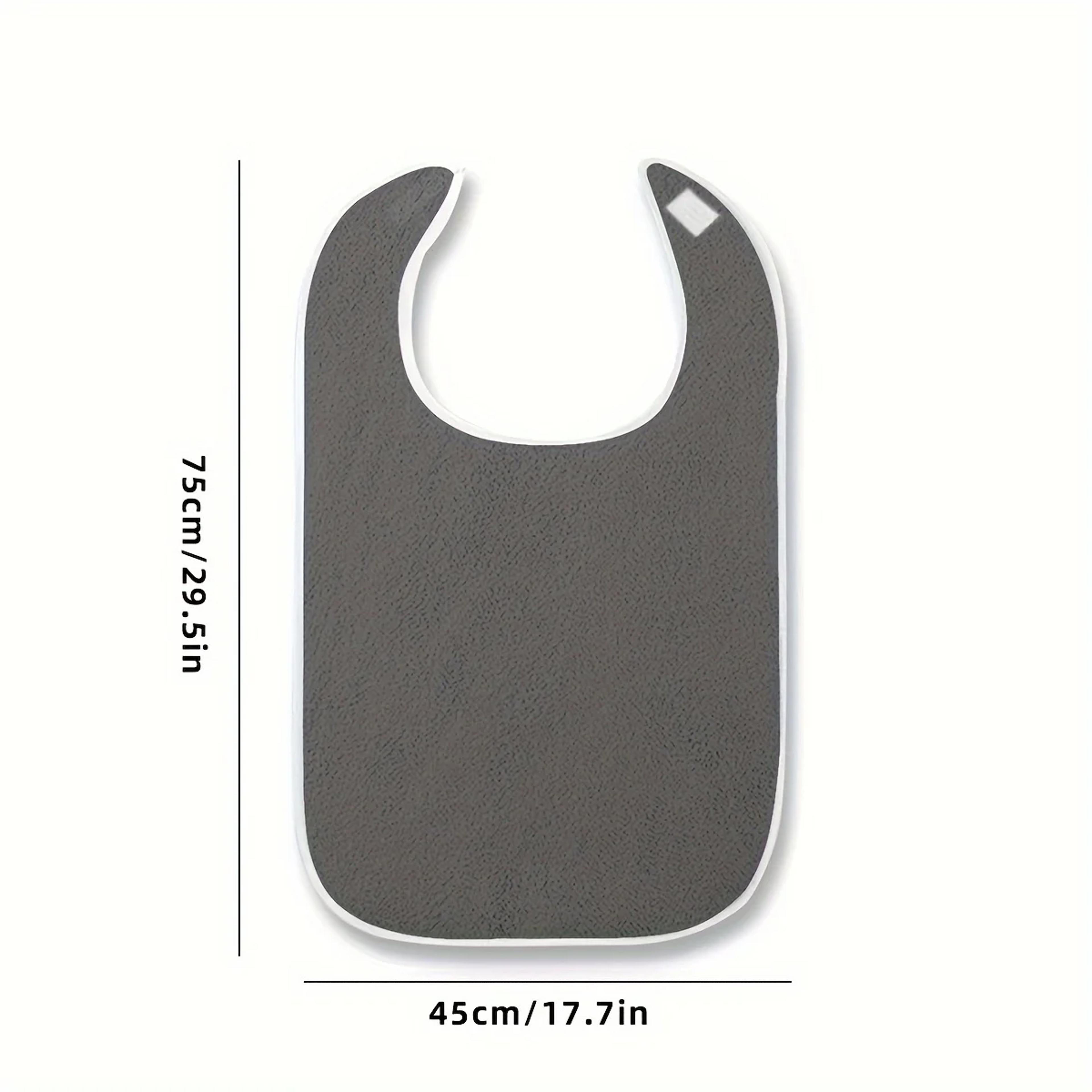 Waterproof Terry Bibs With Pocket For Adults New Coated Reusable Apron For Elderly  Disabled Men An 5