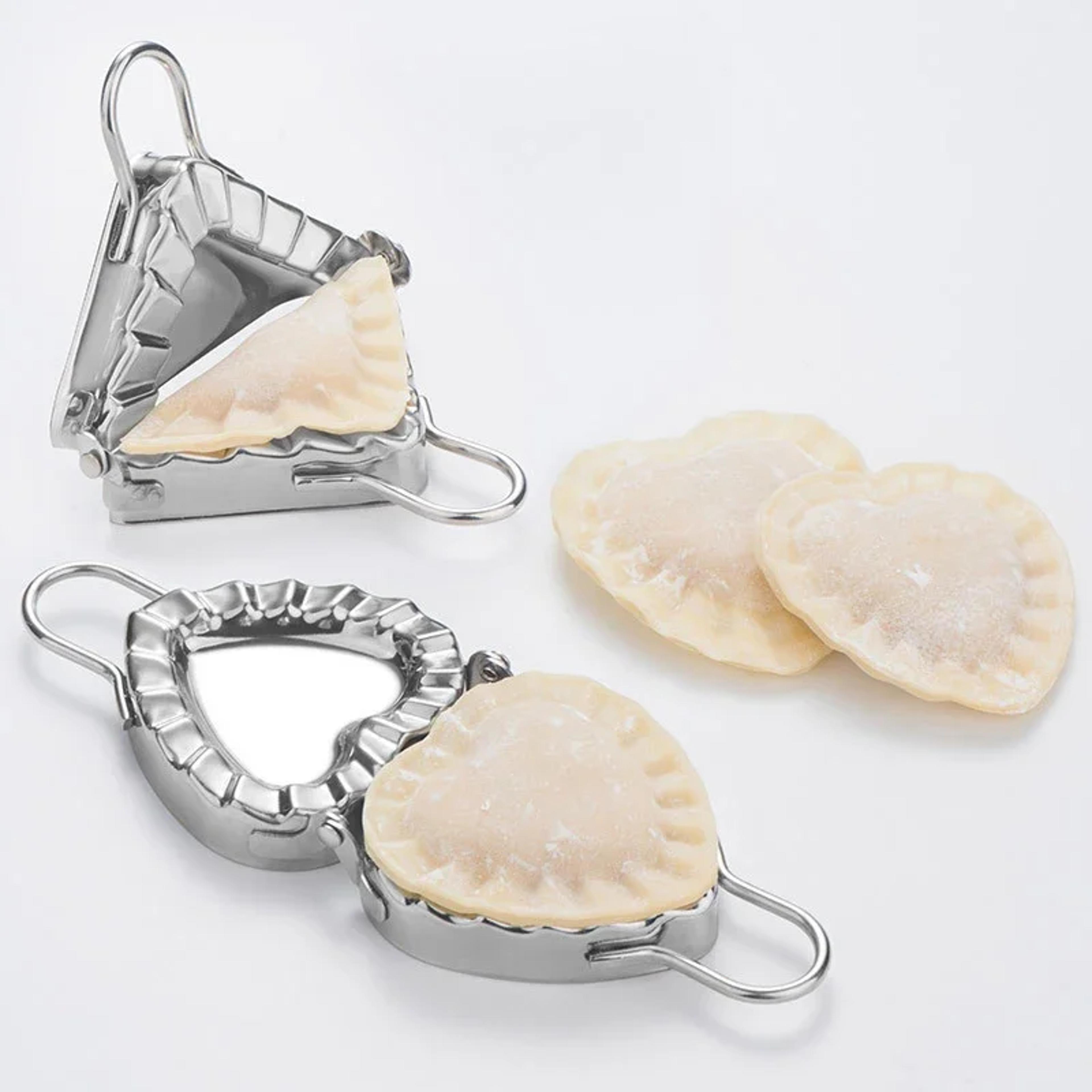 square-shaped dumpling wrapper cutter, stainless steel heart-shaped dumpling maker, jiaozi maker device pastry tools