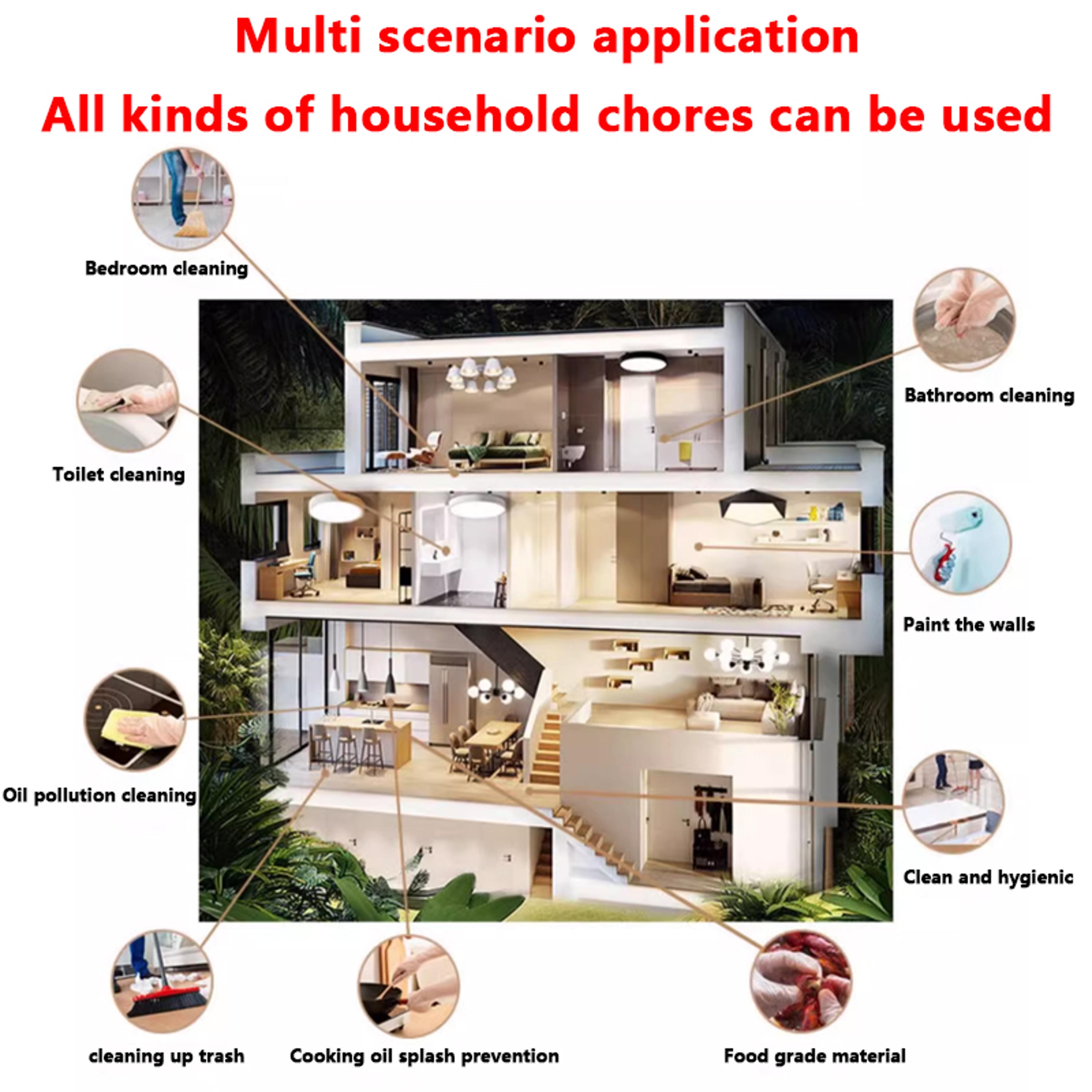 Food Grade Waterproof And OilResistant Gloves Disposable Extended Thickened Gloves For Dishwashing  4