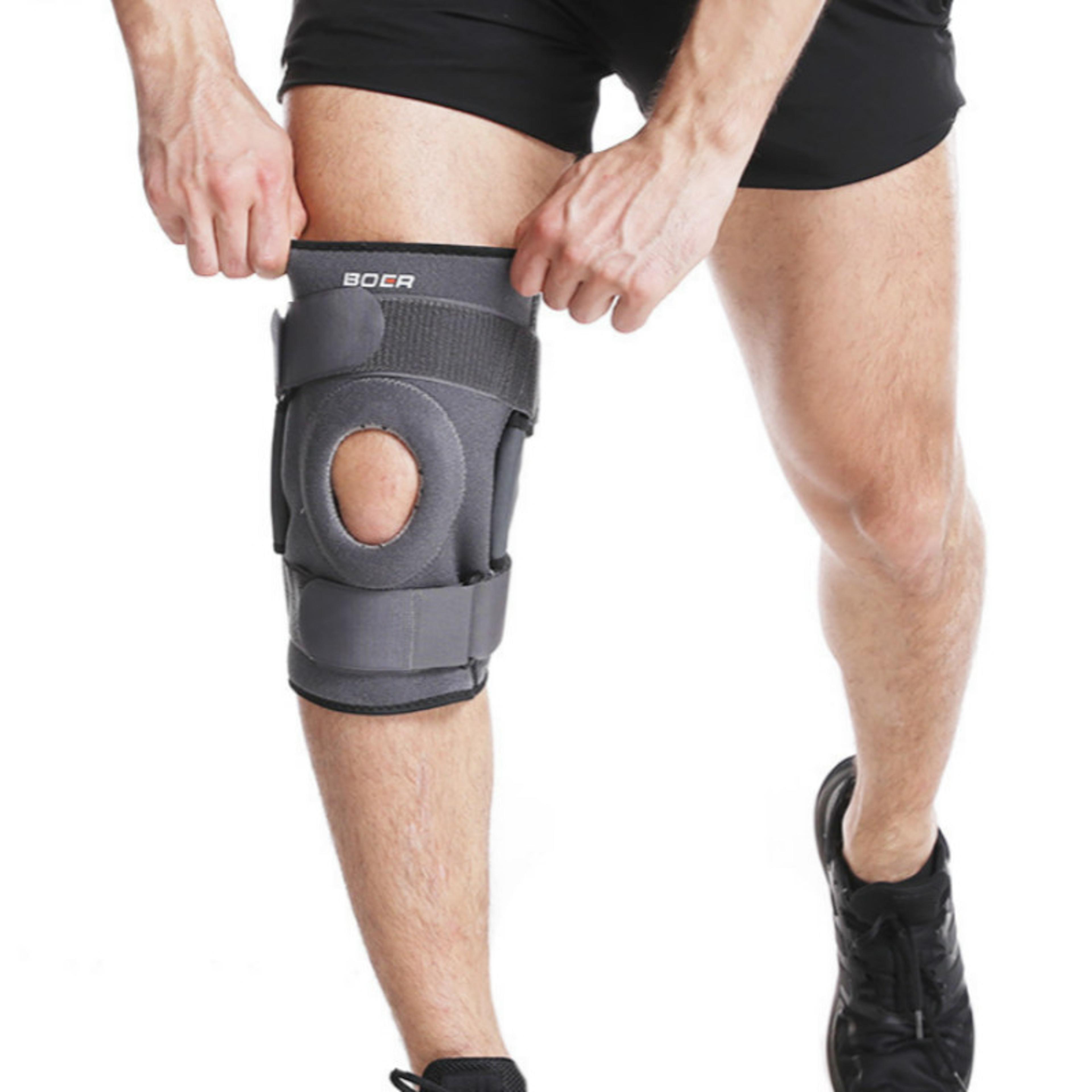 dual side stabilizer, meniscus tear, arthritis, hinged knee brace support