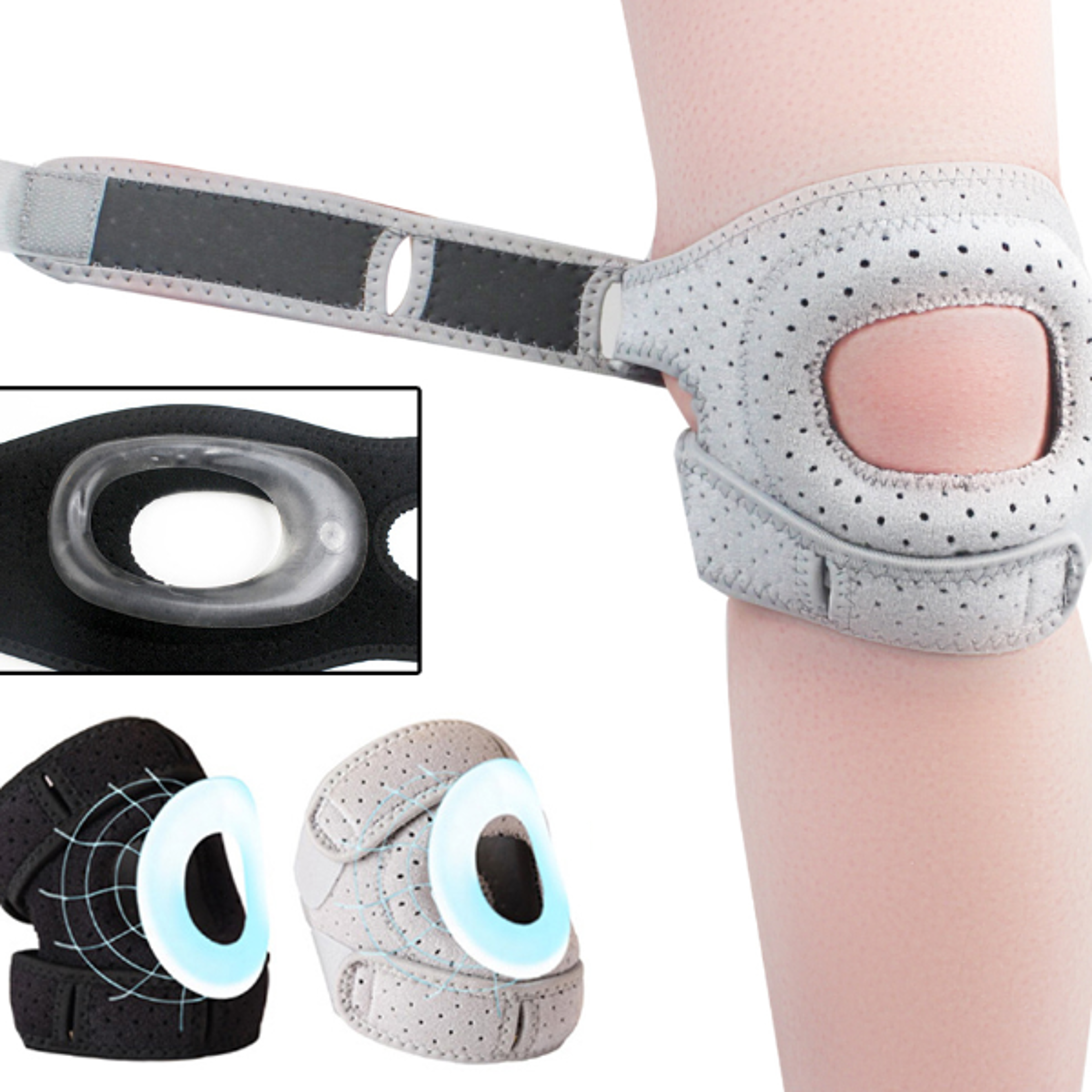 knee compression sleeve, patella knee brace for arthritis pain and workout support