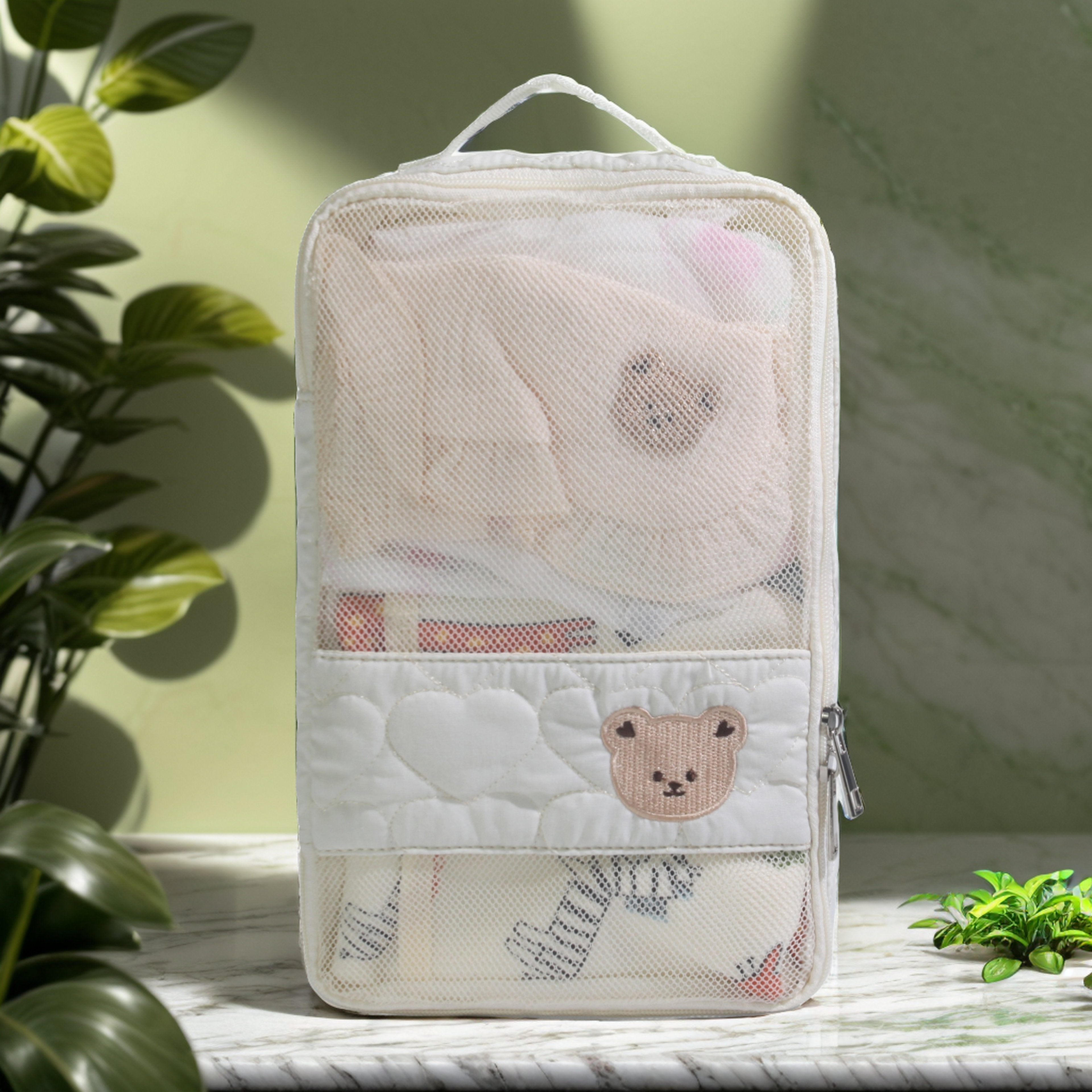 travel diaper bag for baby clothes, waterproof portable mommy bag, ideal for mother toiletries on the go