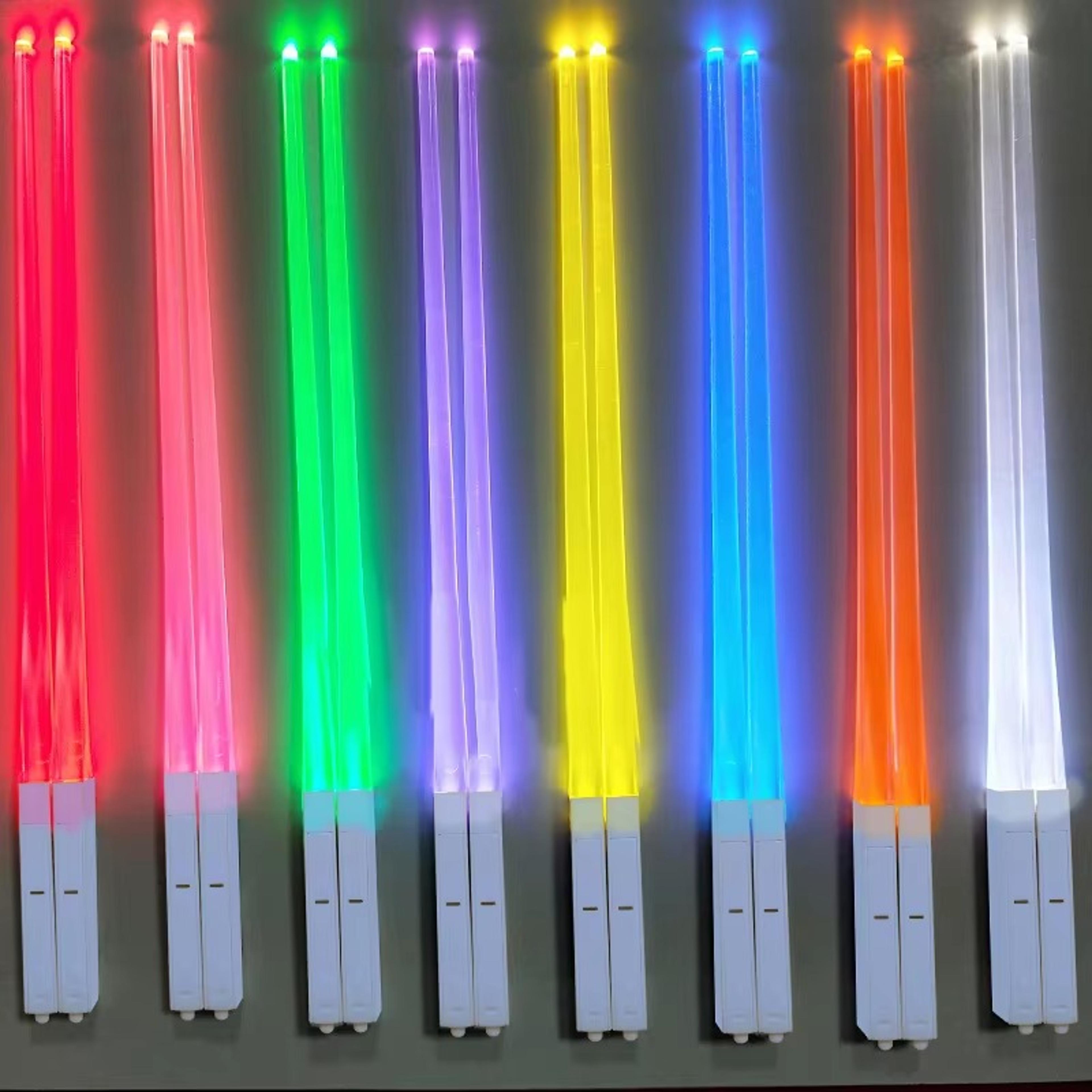 LED Lightsaber Chopsticks Smart Tableware Ideas Light Up For Parties 4