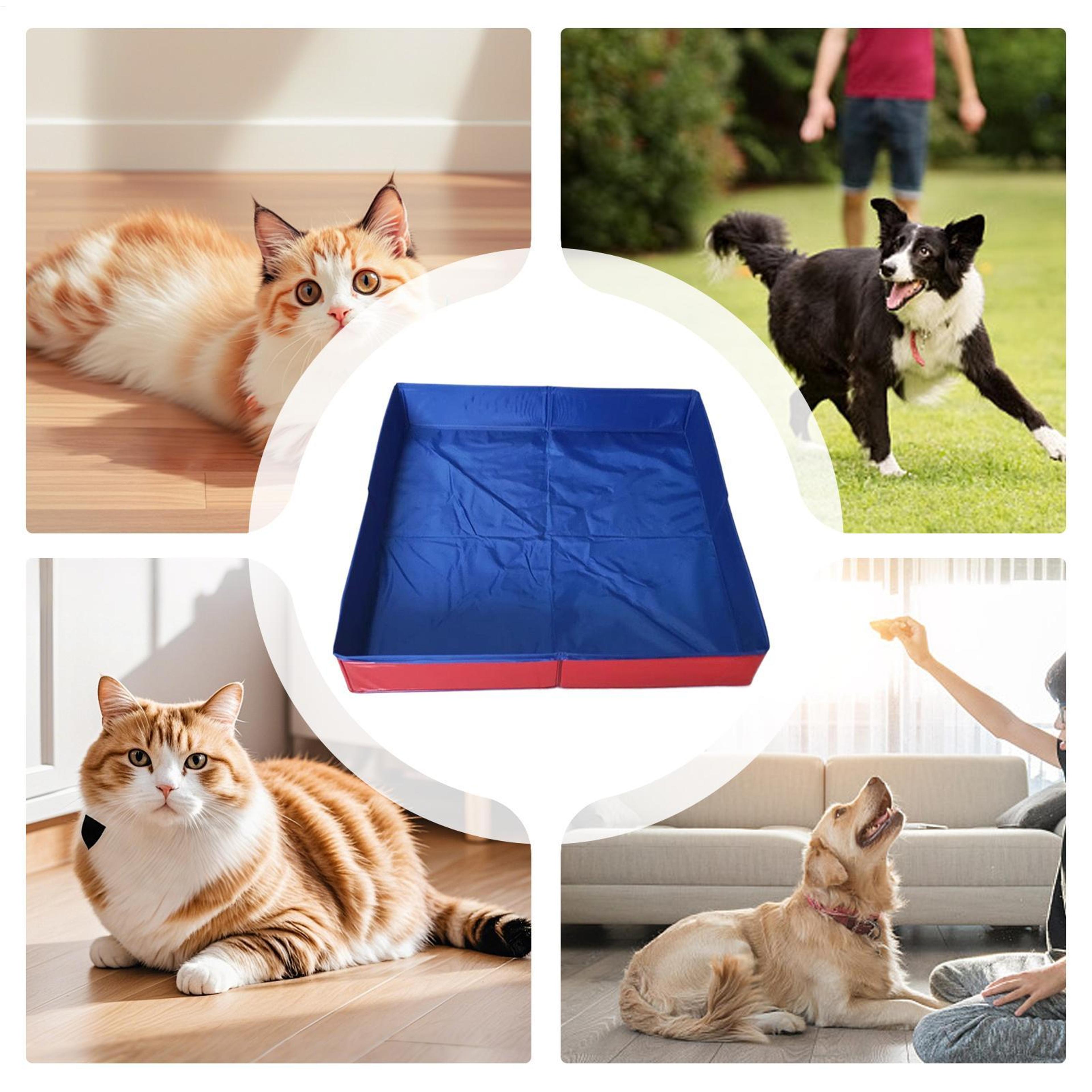 Pet Puppy Bathing Tub For Puppy Cats Dog Kiddie Pool PVC Folding Swimming Pool NonInflatable Save S 4