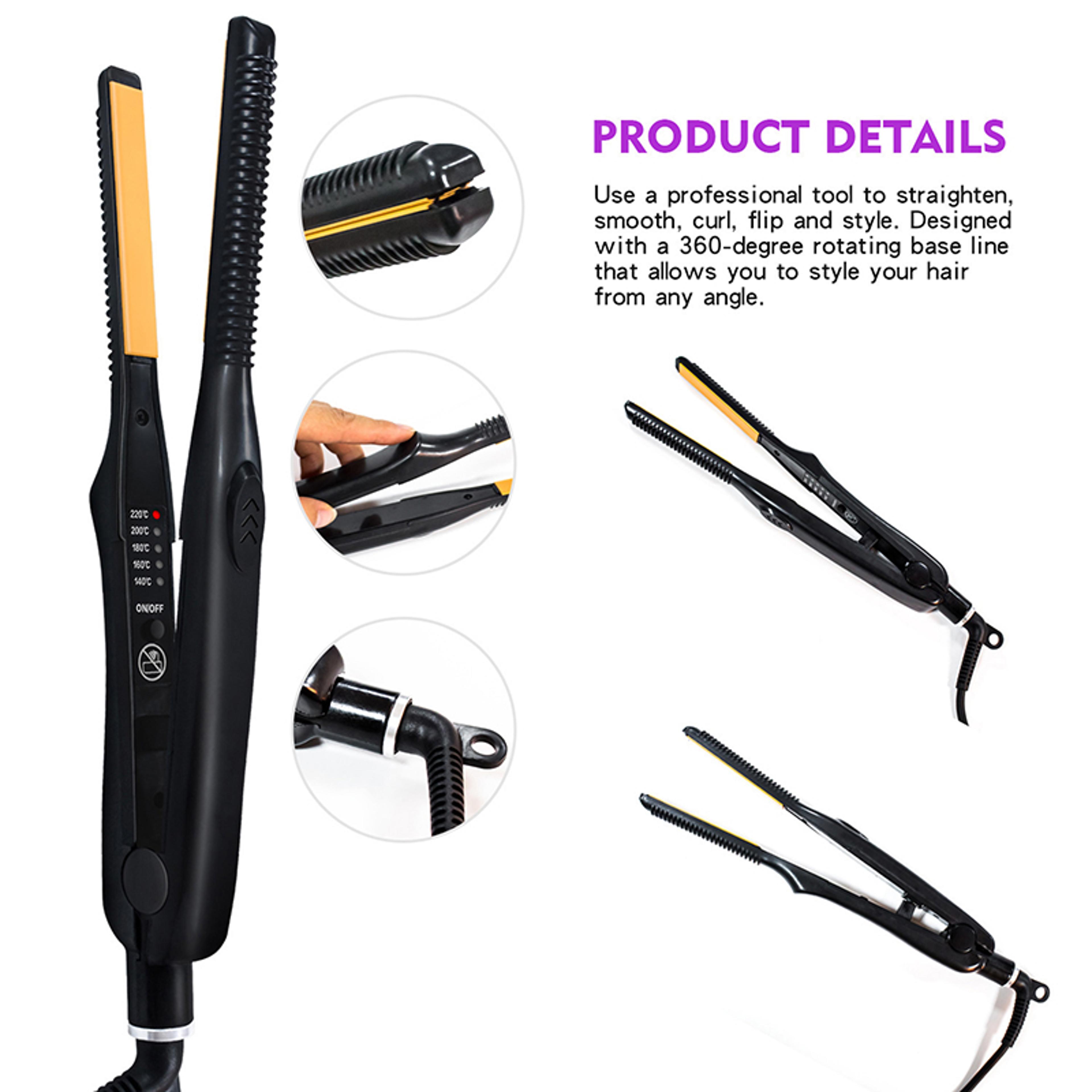 Professional Ceramic Hair Straightener  Curler For Short Hair And Beard 1