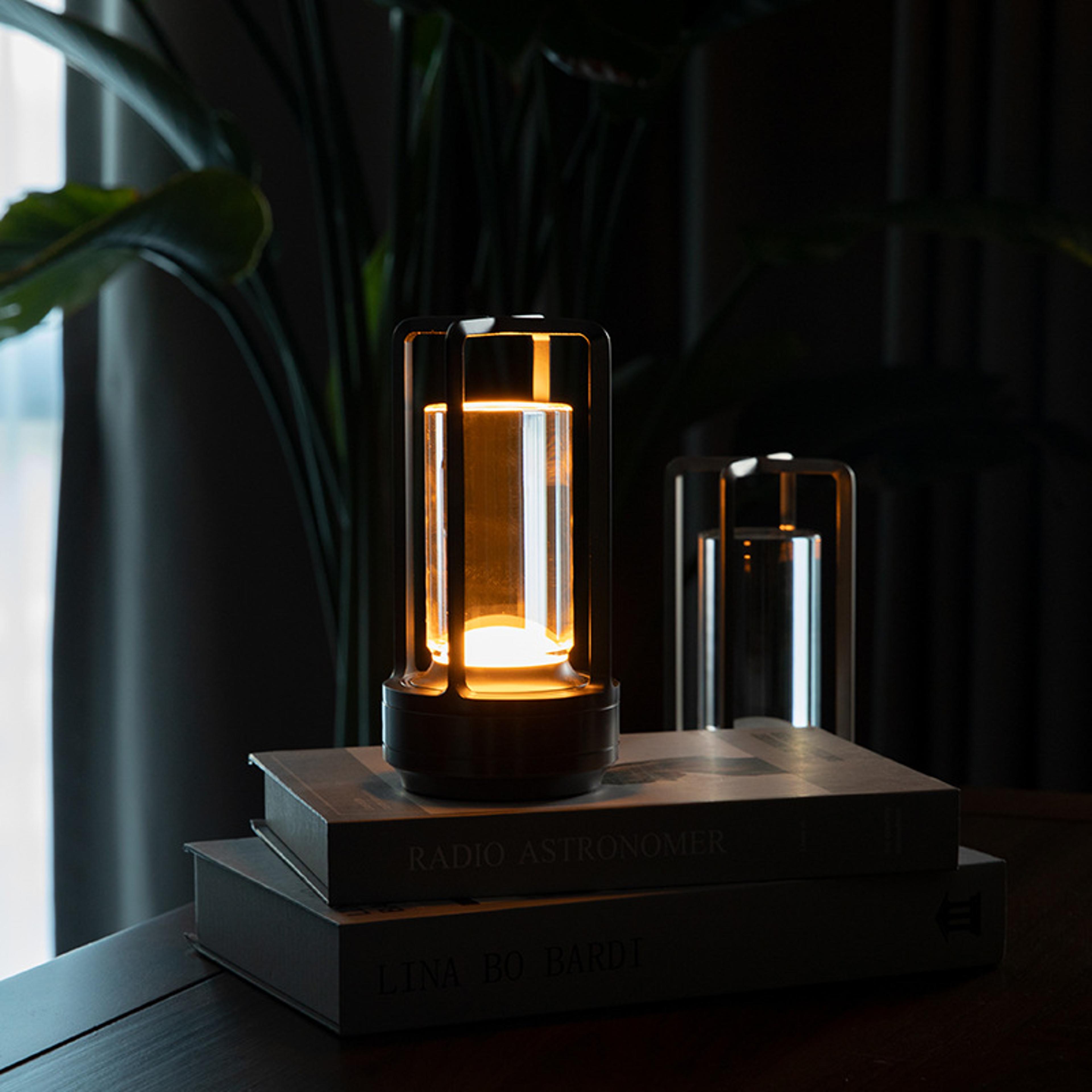 Rechargeable Crystal LED Touch Table Lamp Creative Aluminum Alloy Night Light For Home Restaurant   2