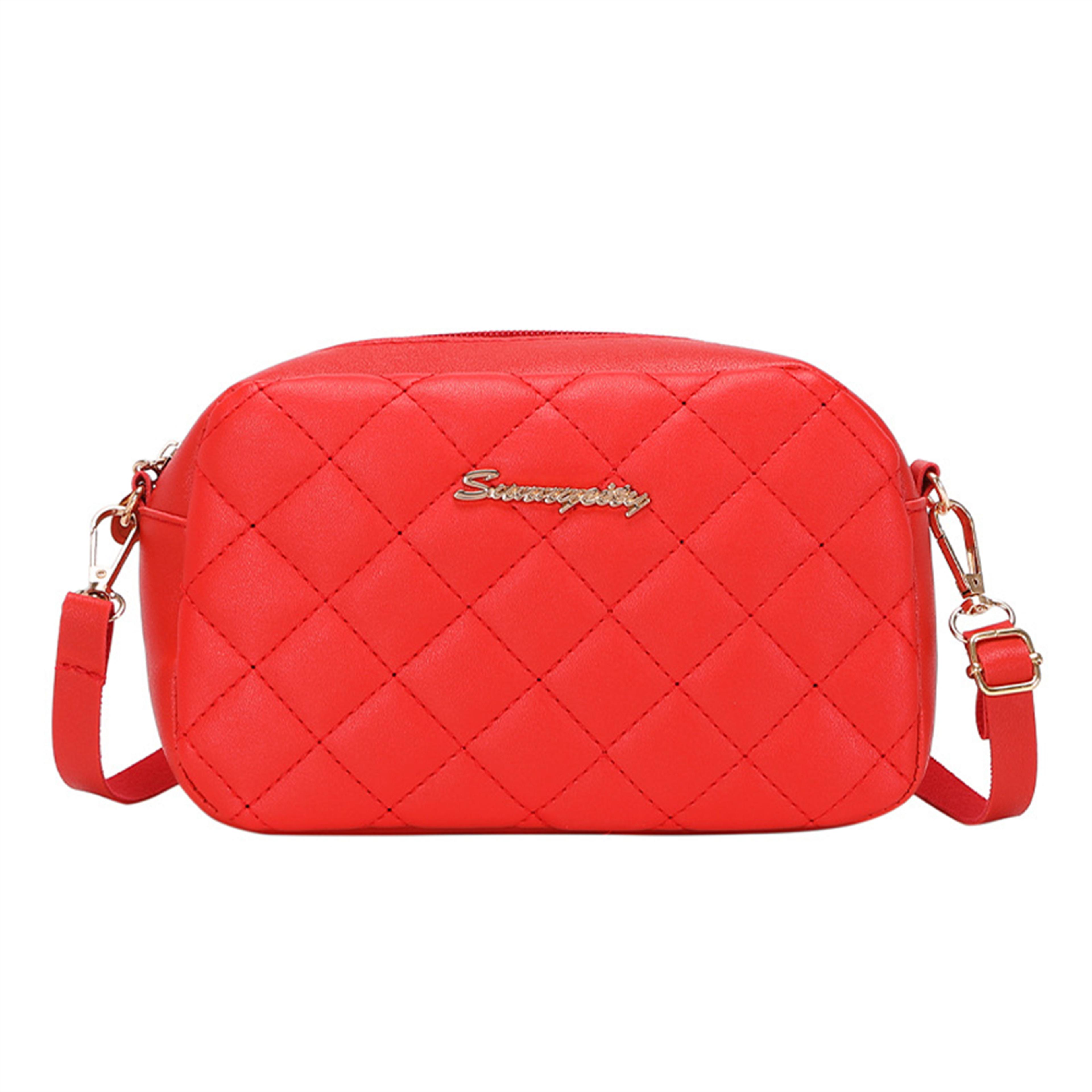Small Messenger Bag For Women With Trendy Lingge Embroidery Fashionable Chain Shoulder  Crossbody B 7