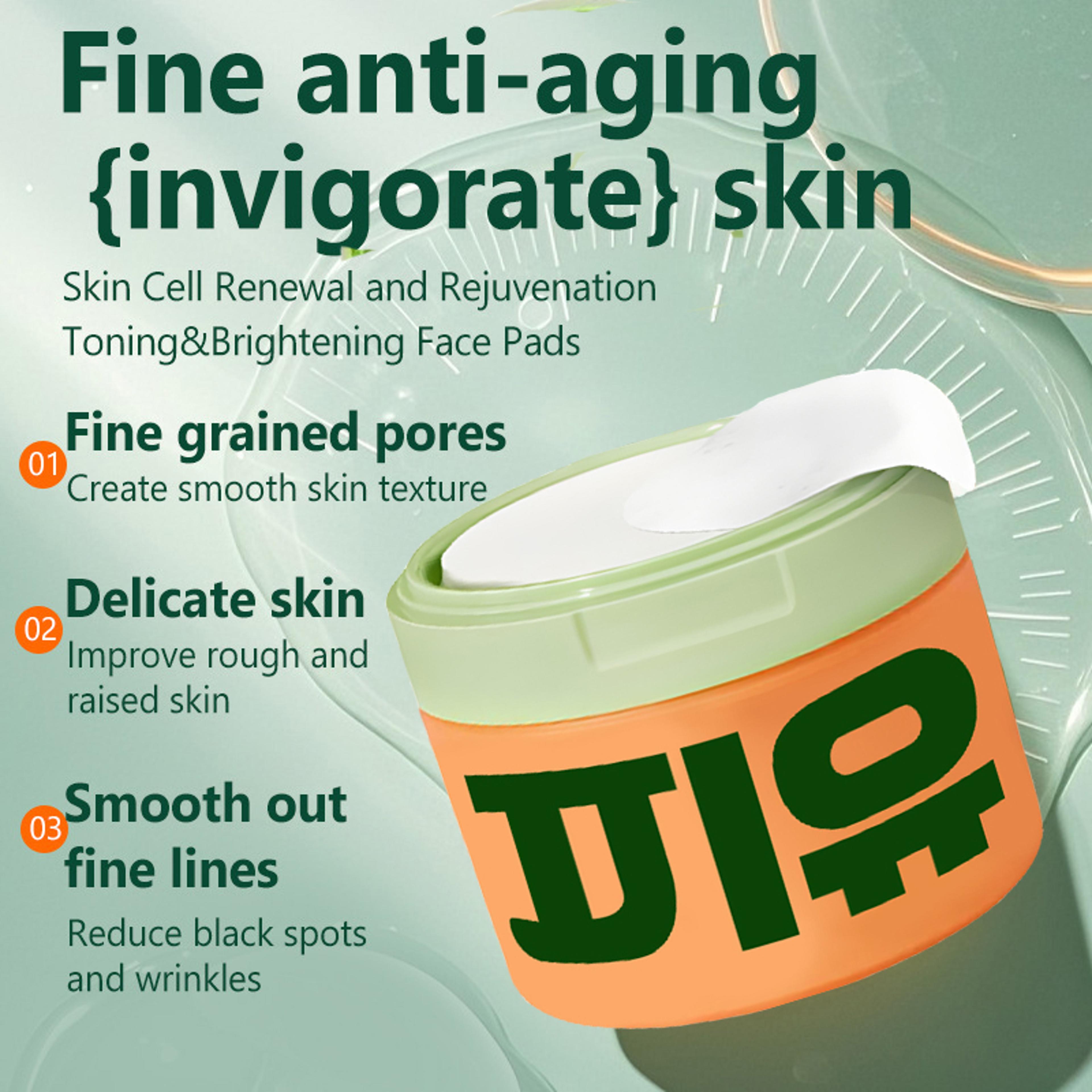 AntiAging Toner Pads For Dark Spots  Wrinkles With Snail Mucin Centella Asiatica Niacinamide And Pe 4