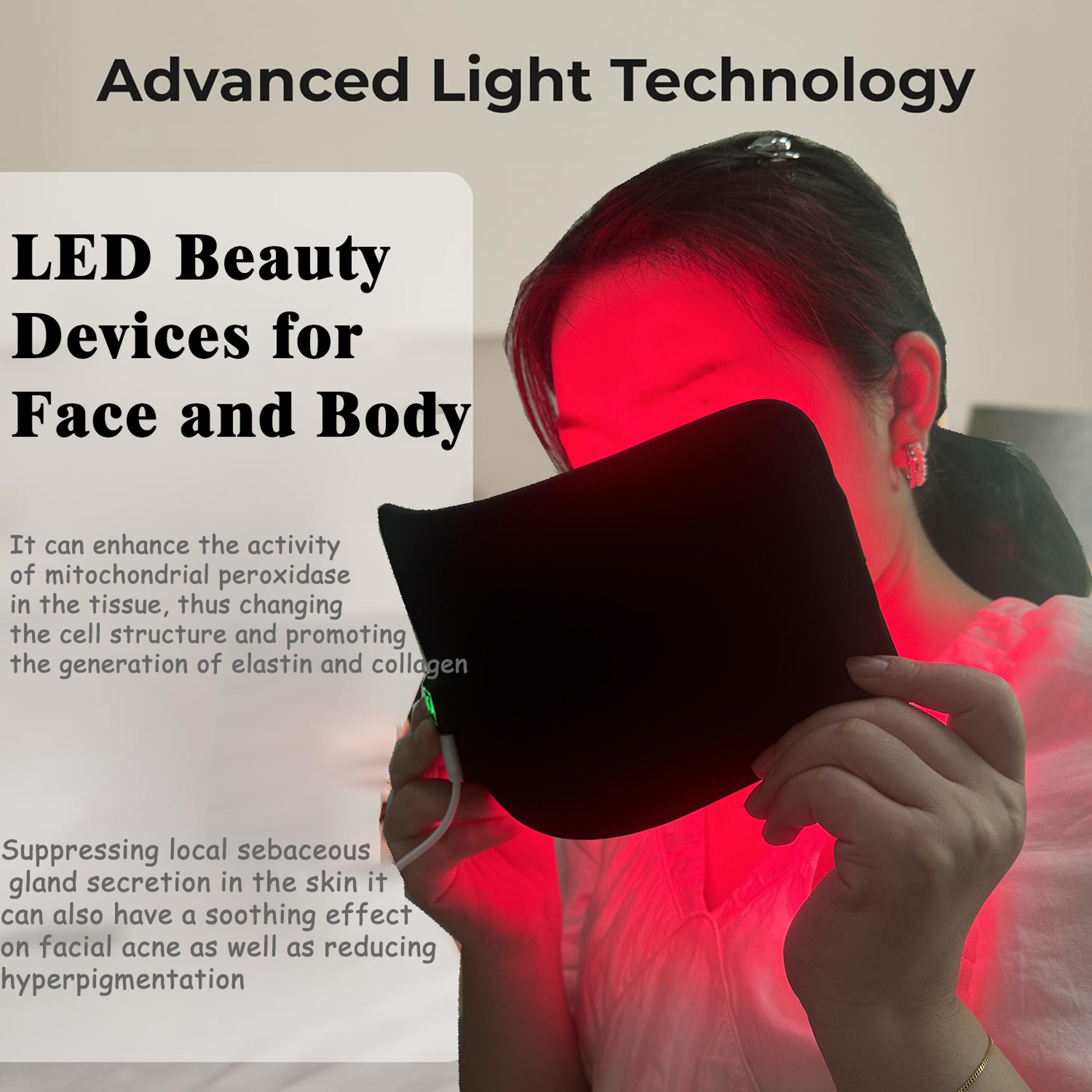 Red Infrared Light Therapy Pad LED Beauty Device For Face Body Back Knee Hands And Feet Relief 3