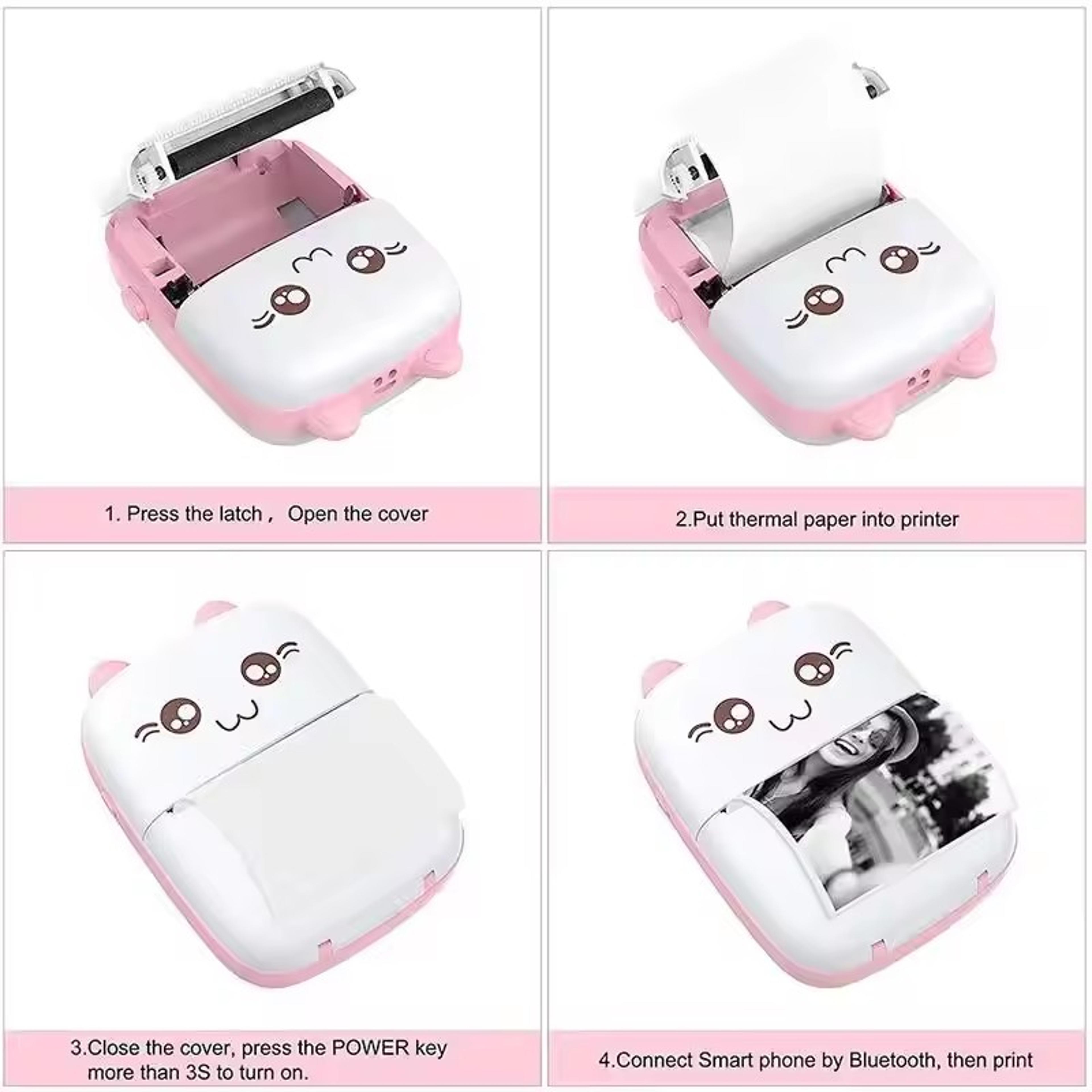 Mini Cat Portable Thermal Printer Wireless Bluetooth Printer For Photos And Labels 5