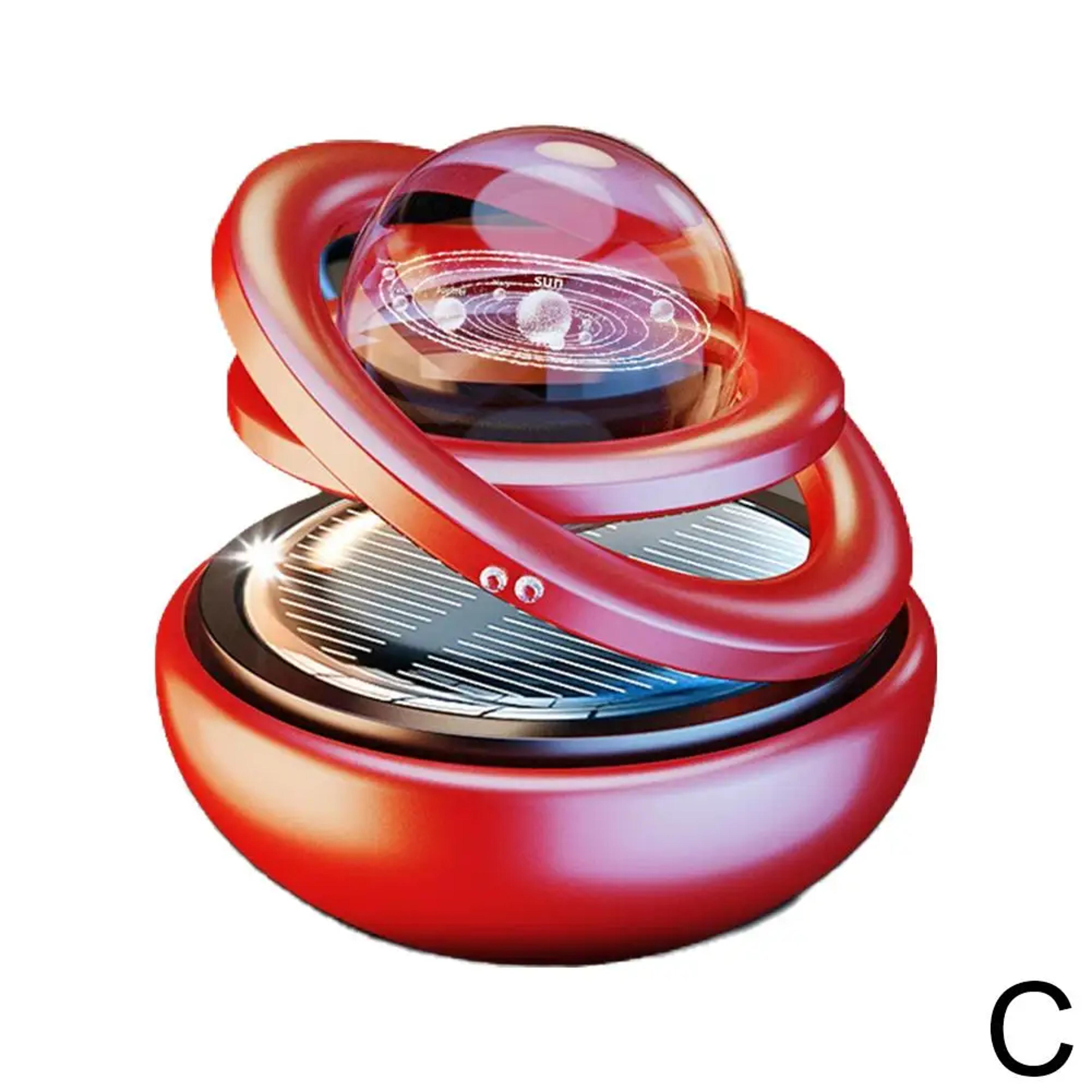 SolarPowered Aromatherapy Star Ball Rotating Car Ornament For Relaxation  Ambiance 7