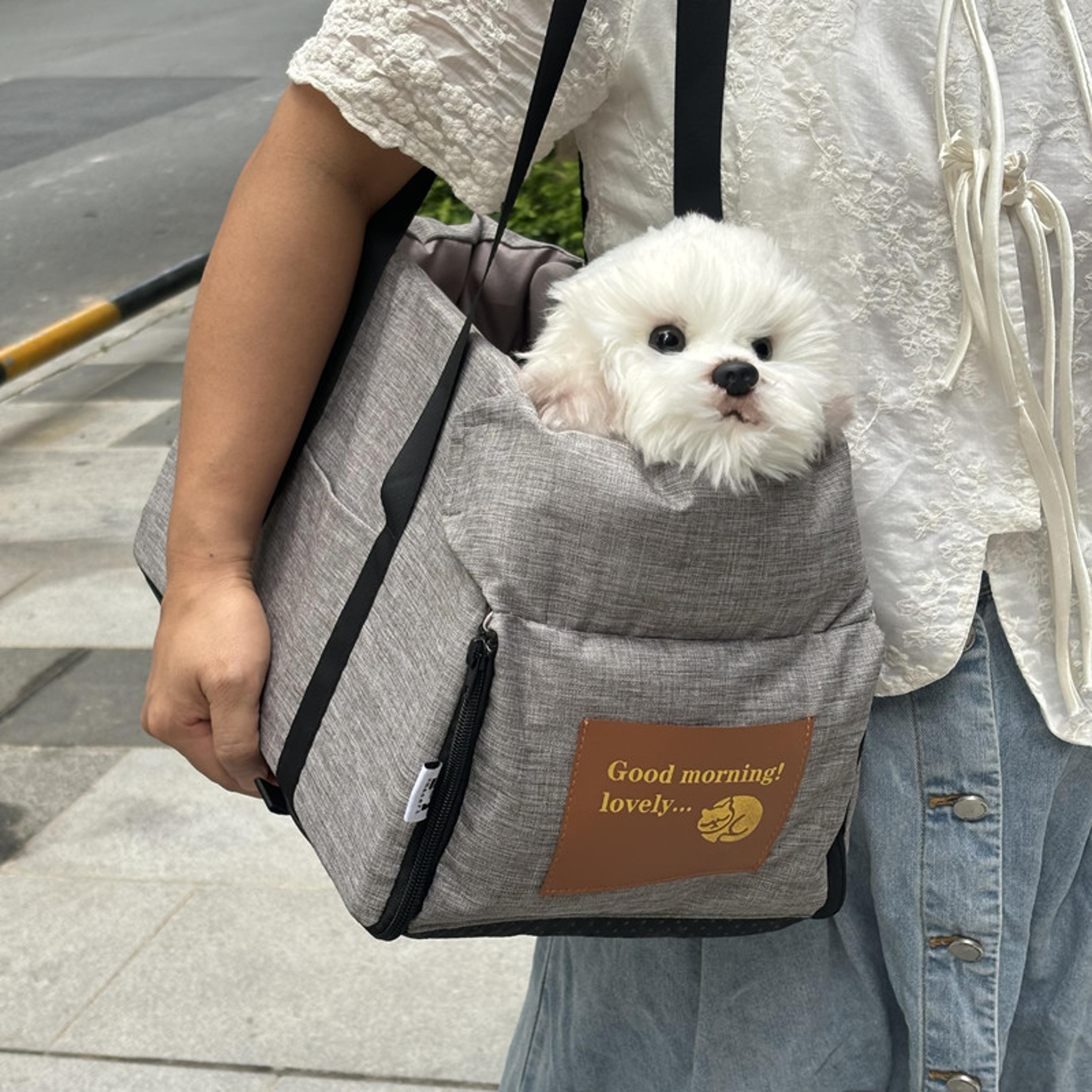 Portable Dog Car Seat Bed For Small Dogs  Cats Safety Travel Bag For Car Rides 1