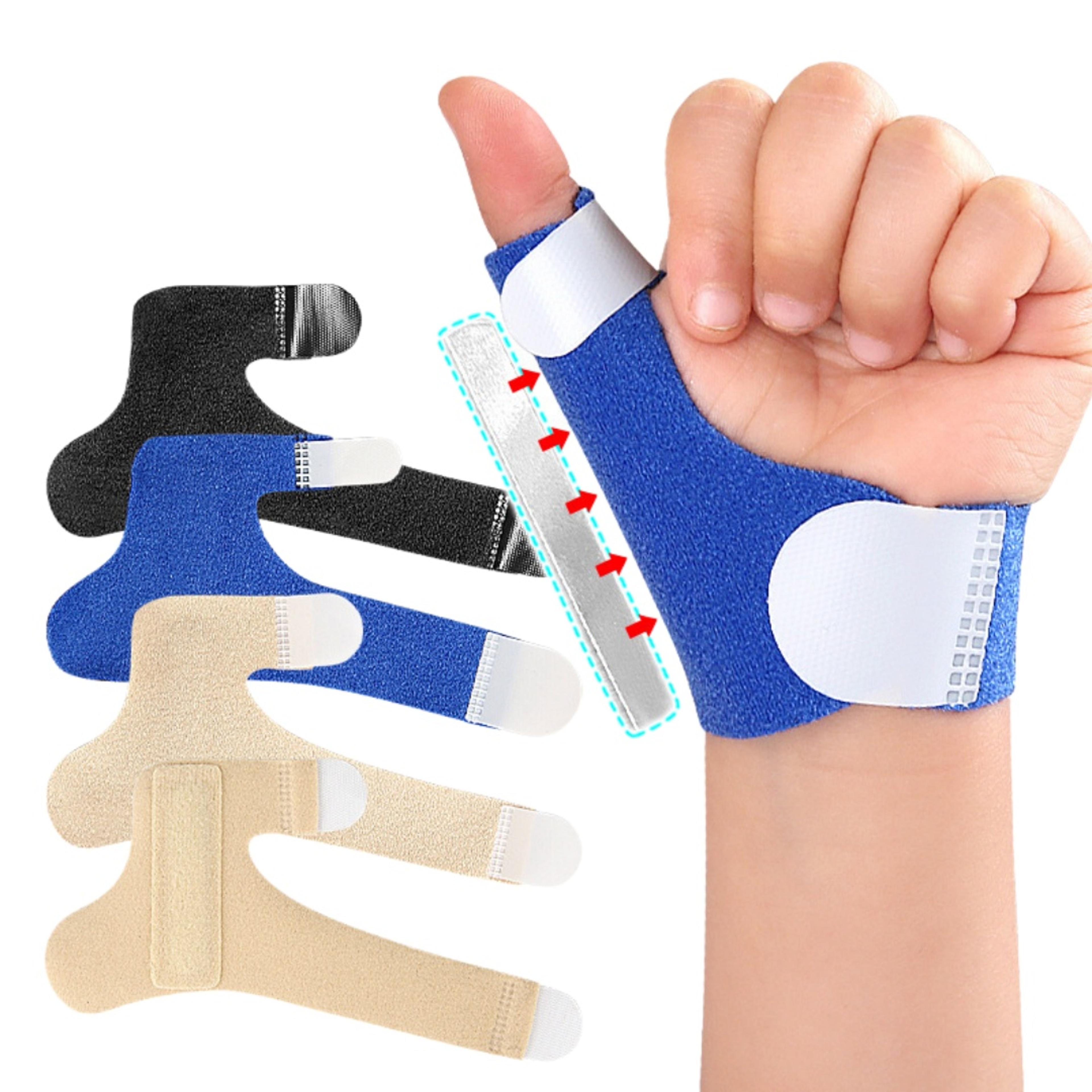 adjustable thumb support brace for kids, finger fixation compression sleeve, comfortable thumb splint for injury recover