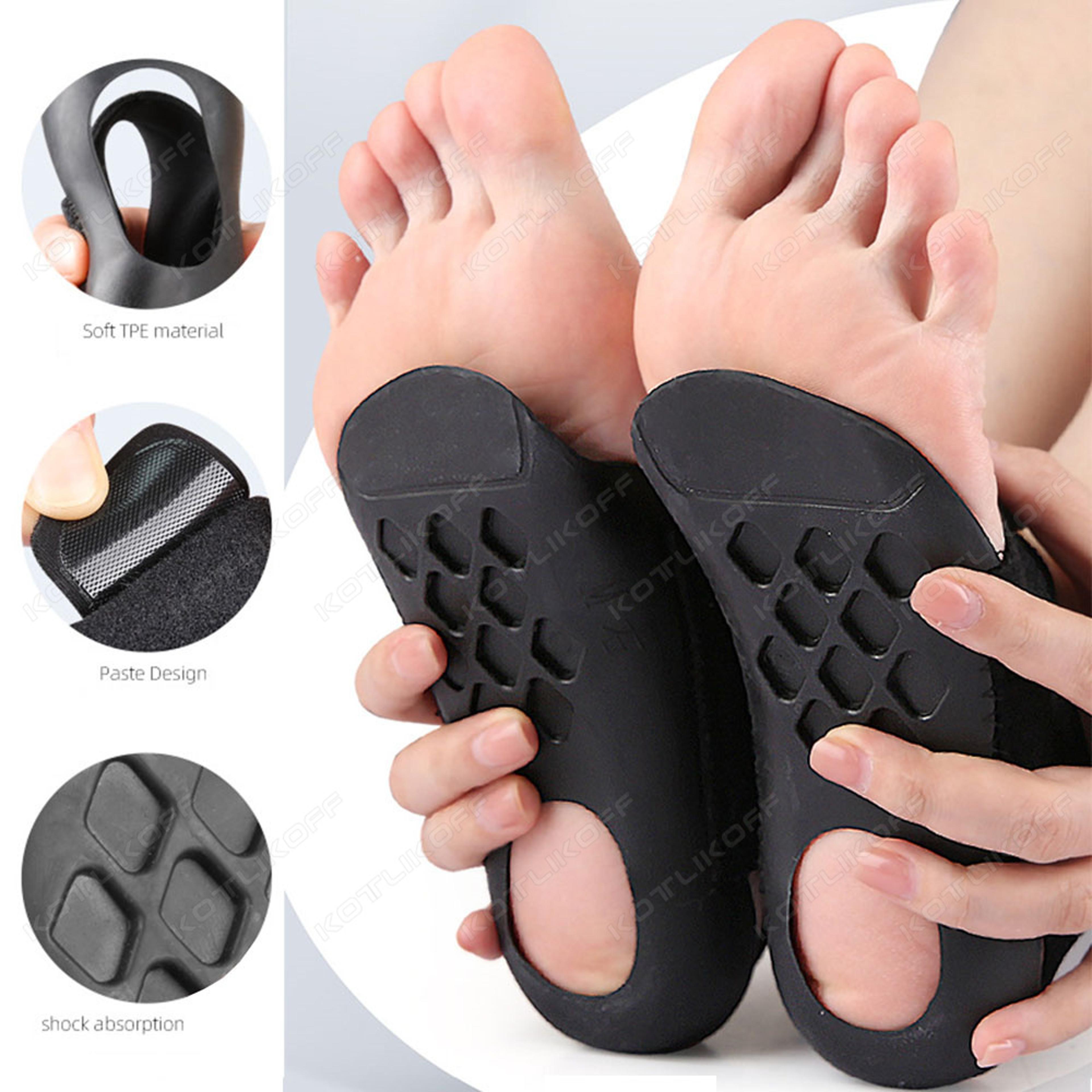 orthotic arch support insoles for flat feet, shock-absorbing walking pad for foot care