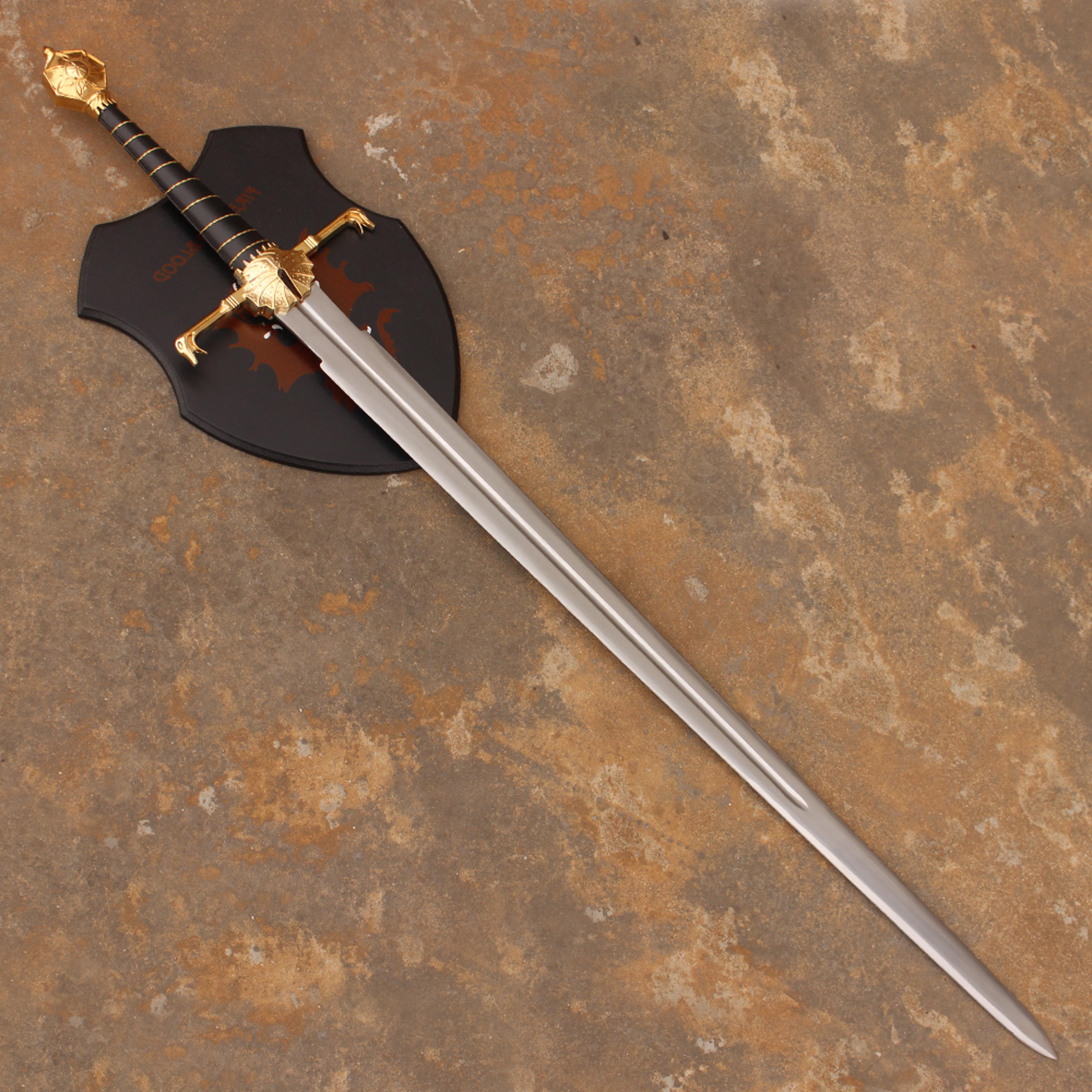 blackfyre aegon targaryen sword from house of the dragon replica sword game of thrones cosplay sword gold edition