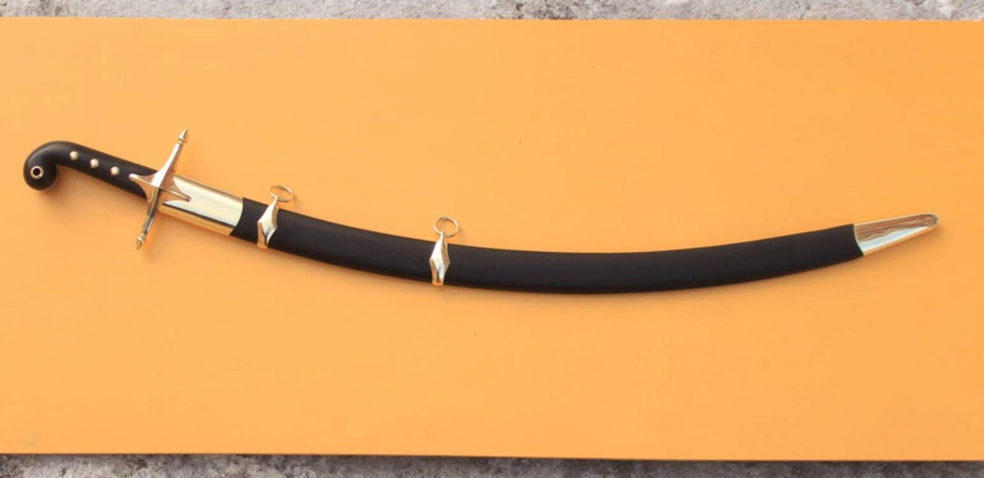 Handmade Islamic Shamshir Ottoman Kilij Sword With Scabbard Replica Gift For Him 7