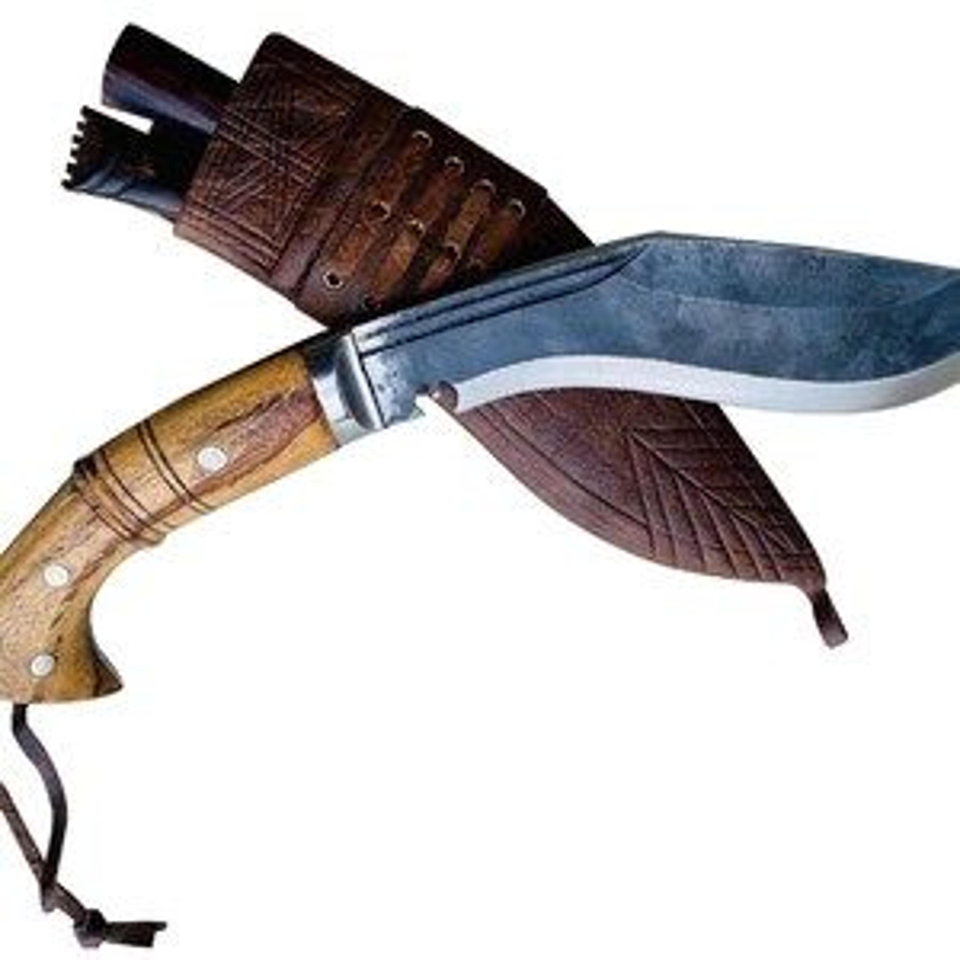 Authentic Handcrafted Hand Forged Kukri Knife With 16 Inch High Carbon Blade And Rosewood Full 0