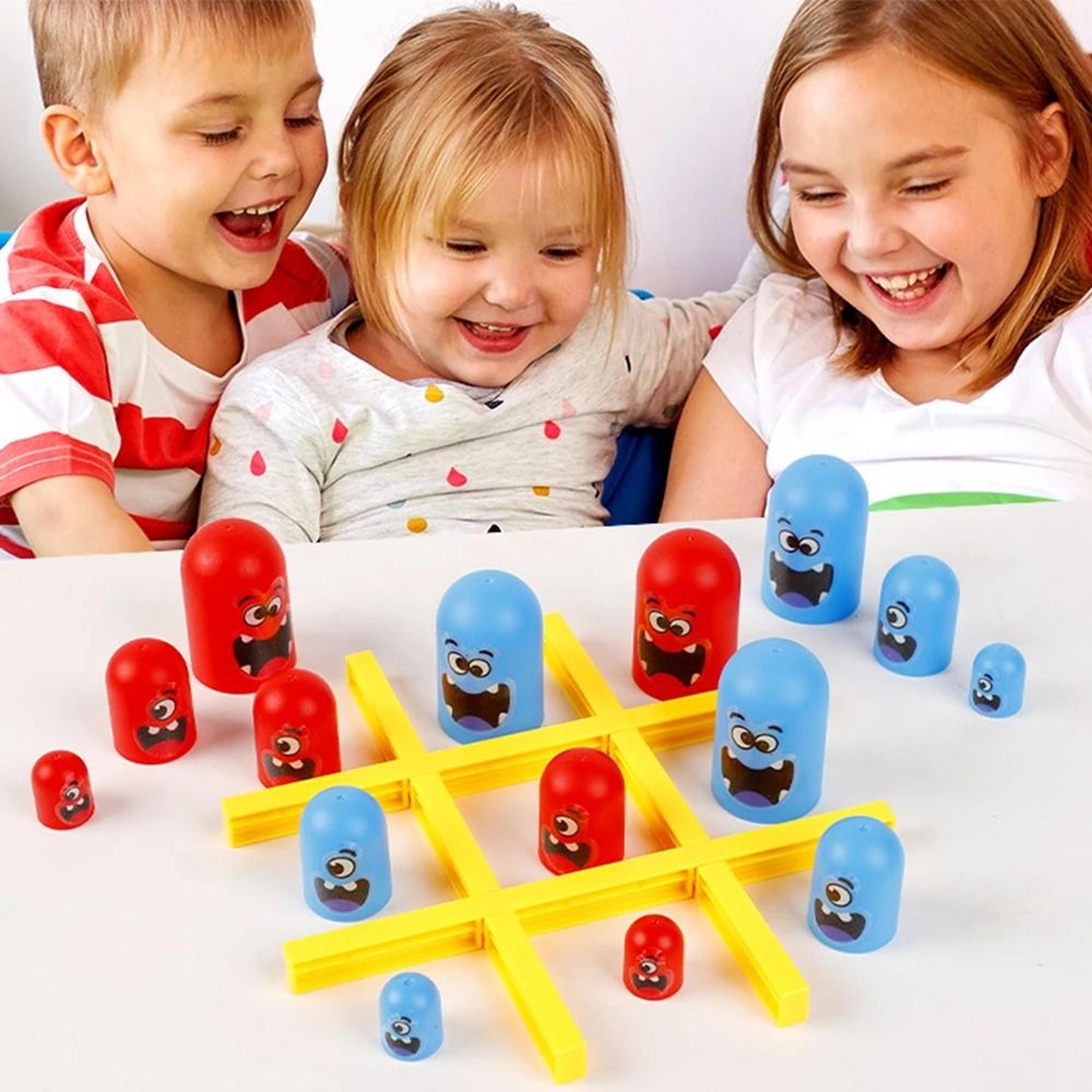 tic tac toe intellectual game, multiplayer party board game for kids & adults