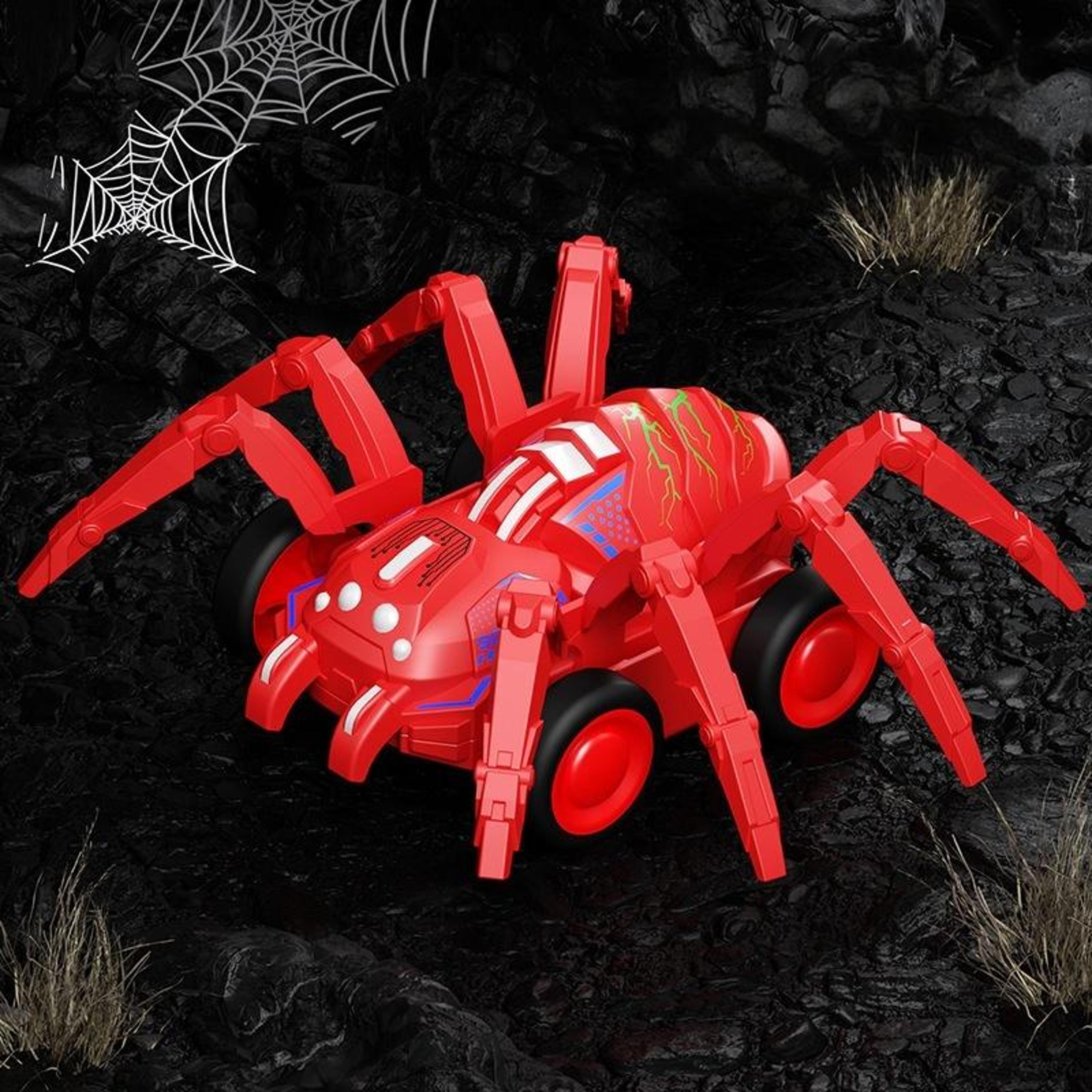 Spider Crawler Inertia Toy Car Push And Go Stunt Vehicle For Kids 8