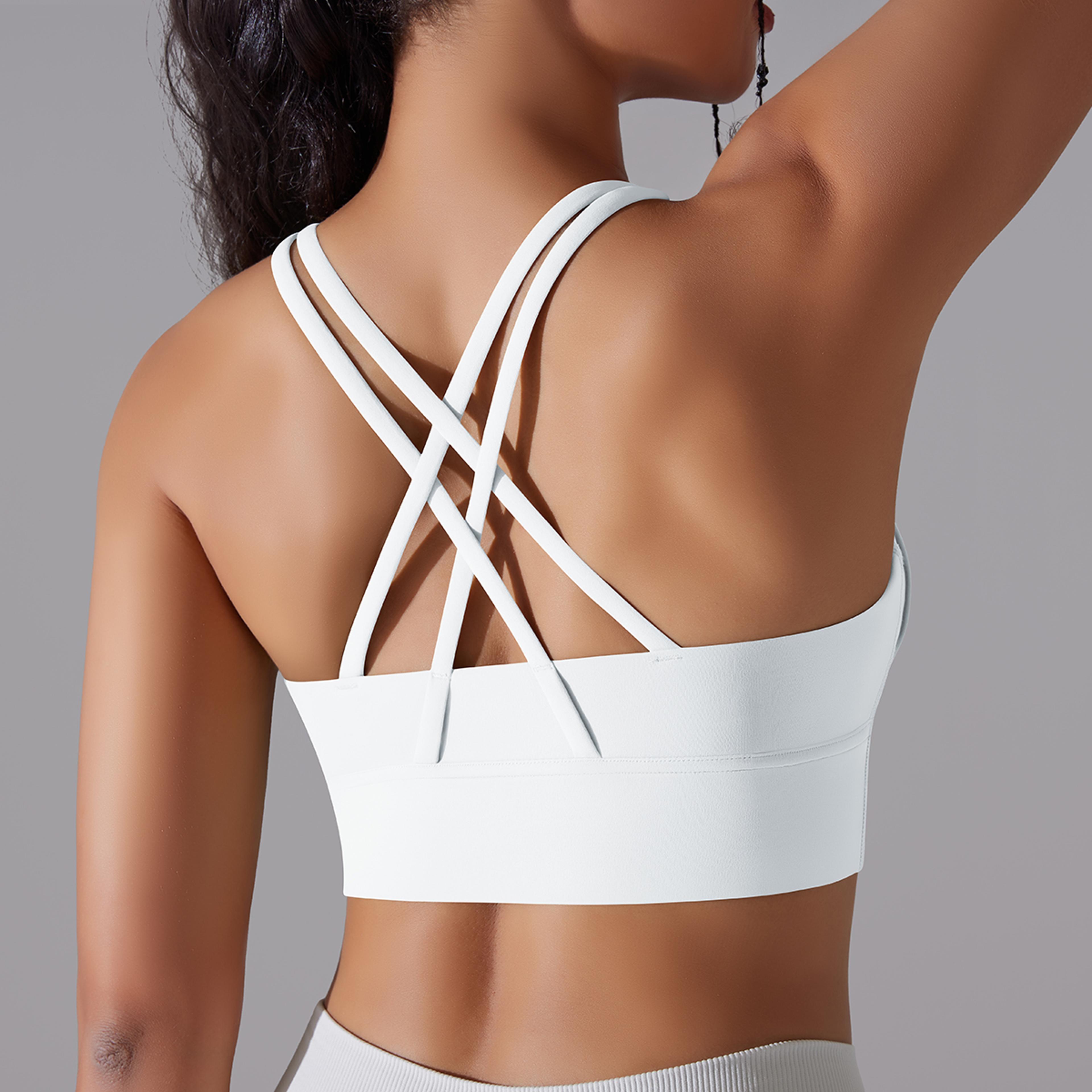 women's high impact cross back support bra, sports bras for yoga, gym, fitness workout, gift for fitness lovers