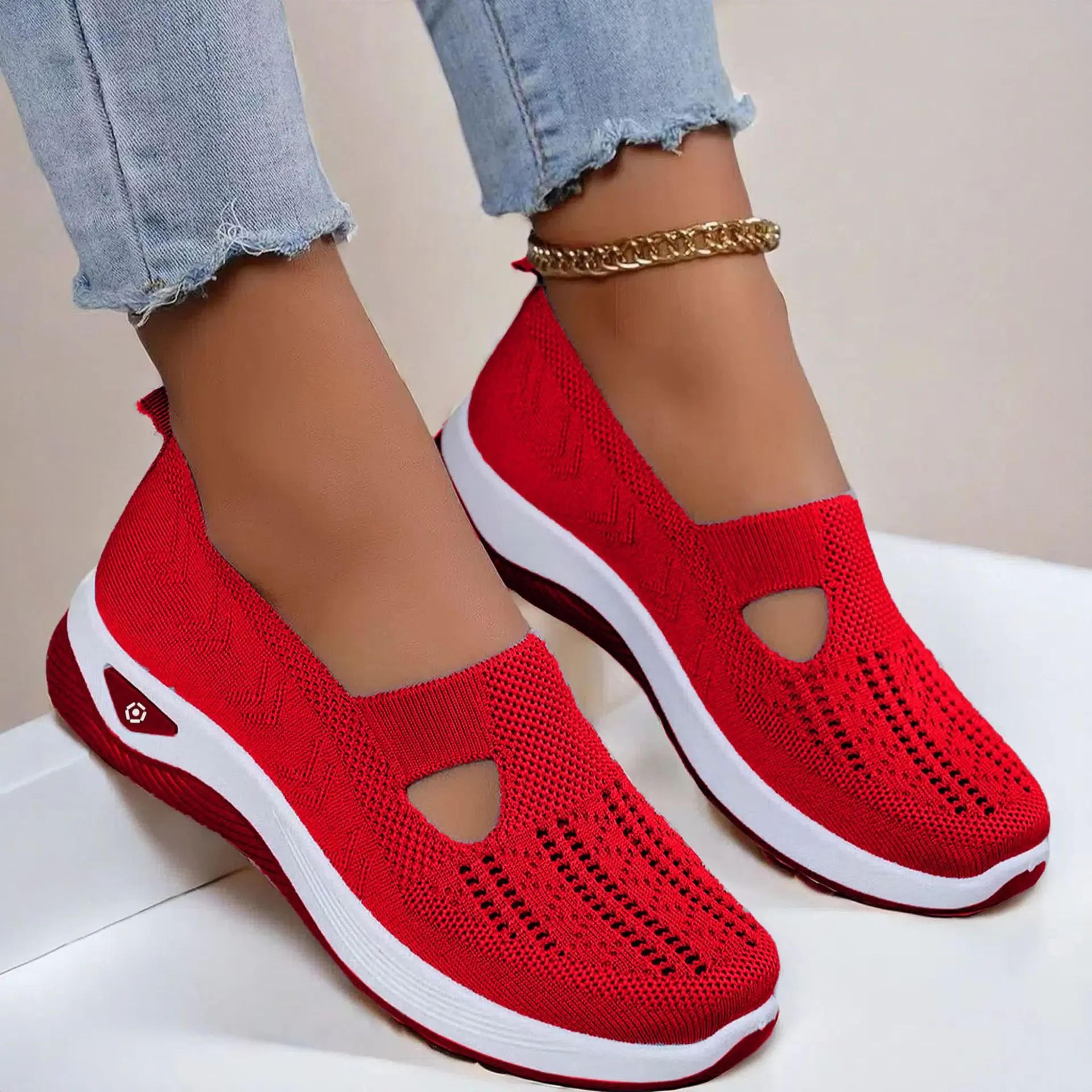 NonSlip Shoes For Elderly Women Designed For Stability Soft Sole Walking Flats For Daily Use 6