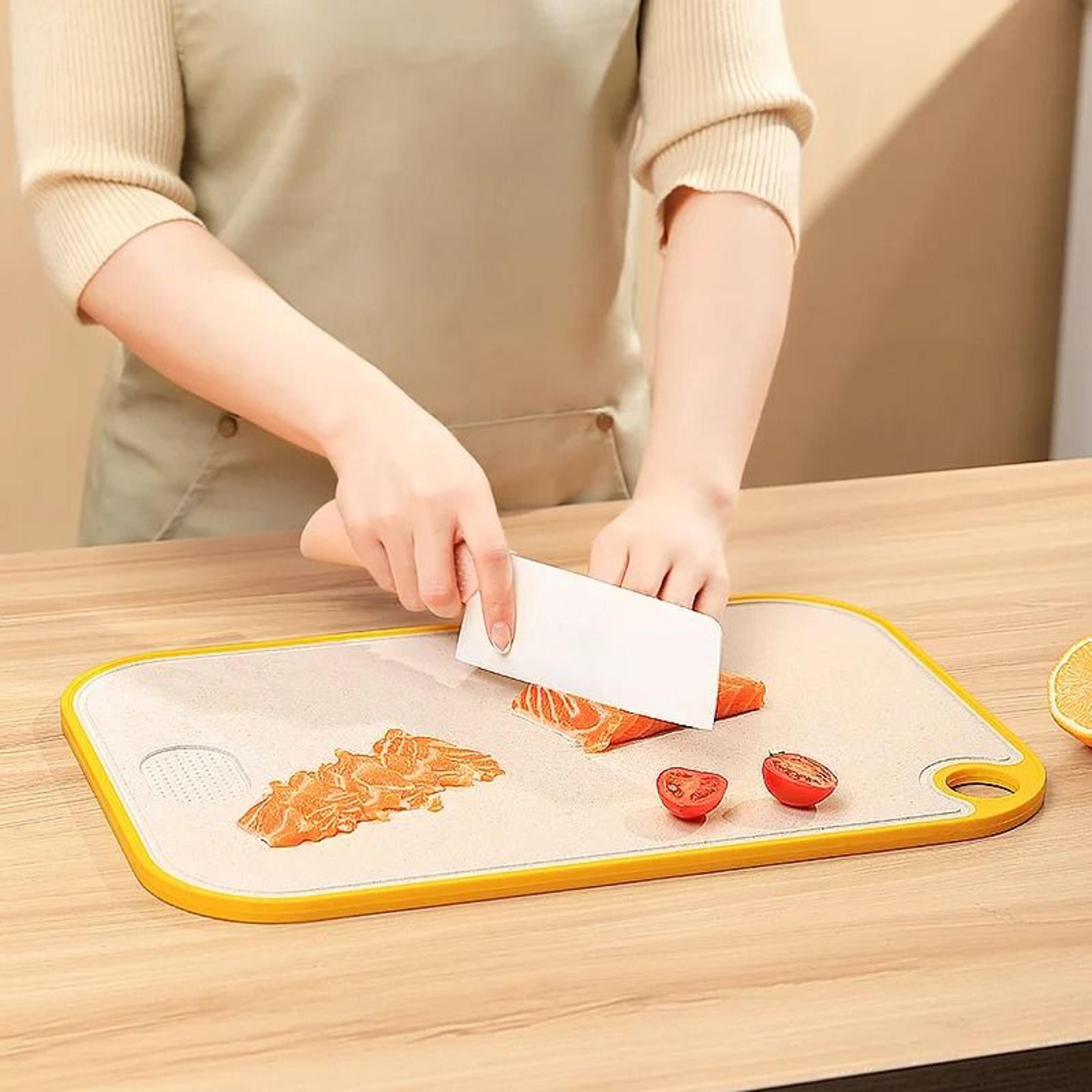 wheat straw double-sided antibacterial cutting board – anti-mildew, anti-slip & multi-functional kitchen board