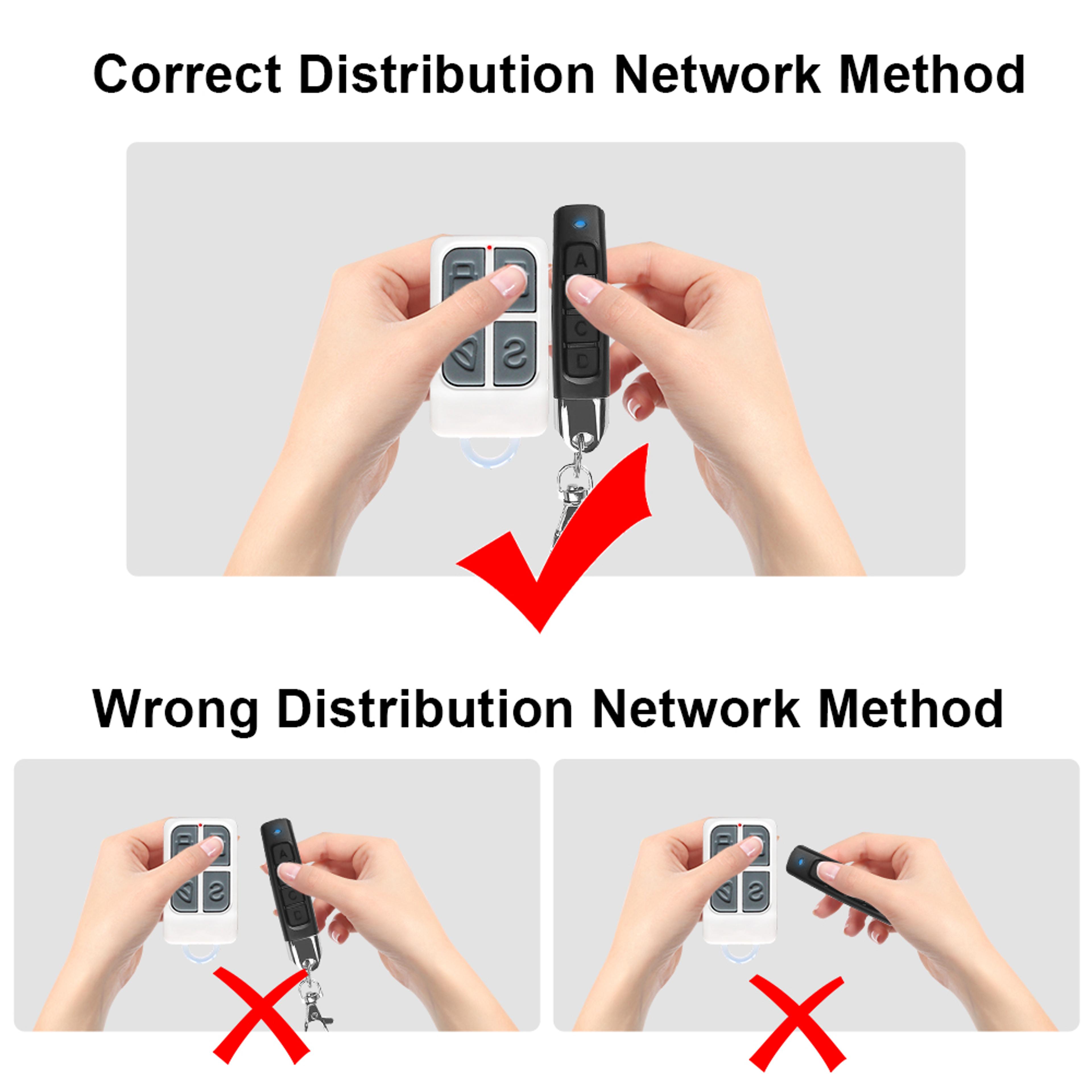 Electric Garage Door Opener Remote 433MHz Auto Copy Duplicator Clone Transmitter Controller 6