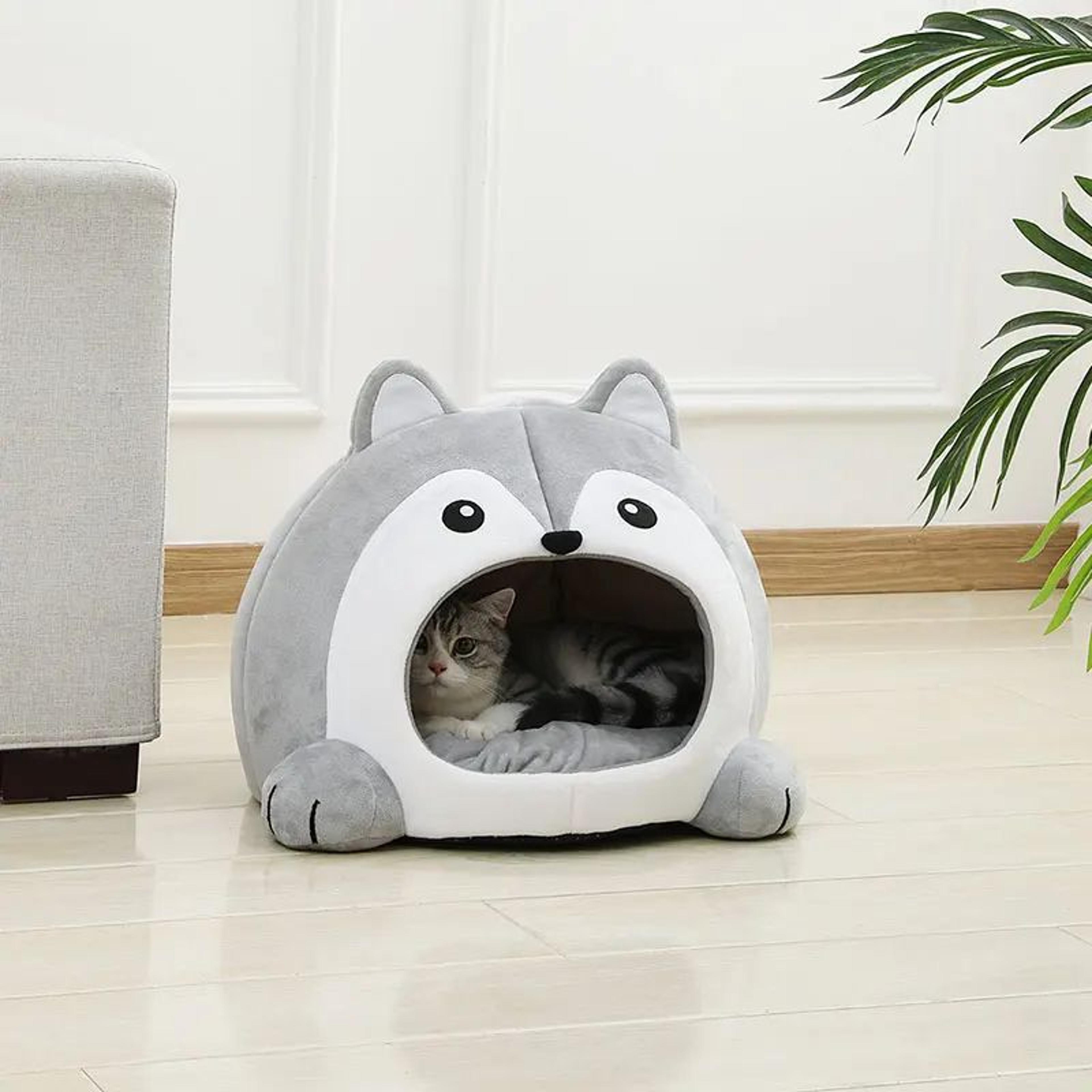 Plush Cat House Sofa Warm Pet Bed Small Dog Cushion Kittens Cave Puppy Tent Mat Soft Basket For Cat 5