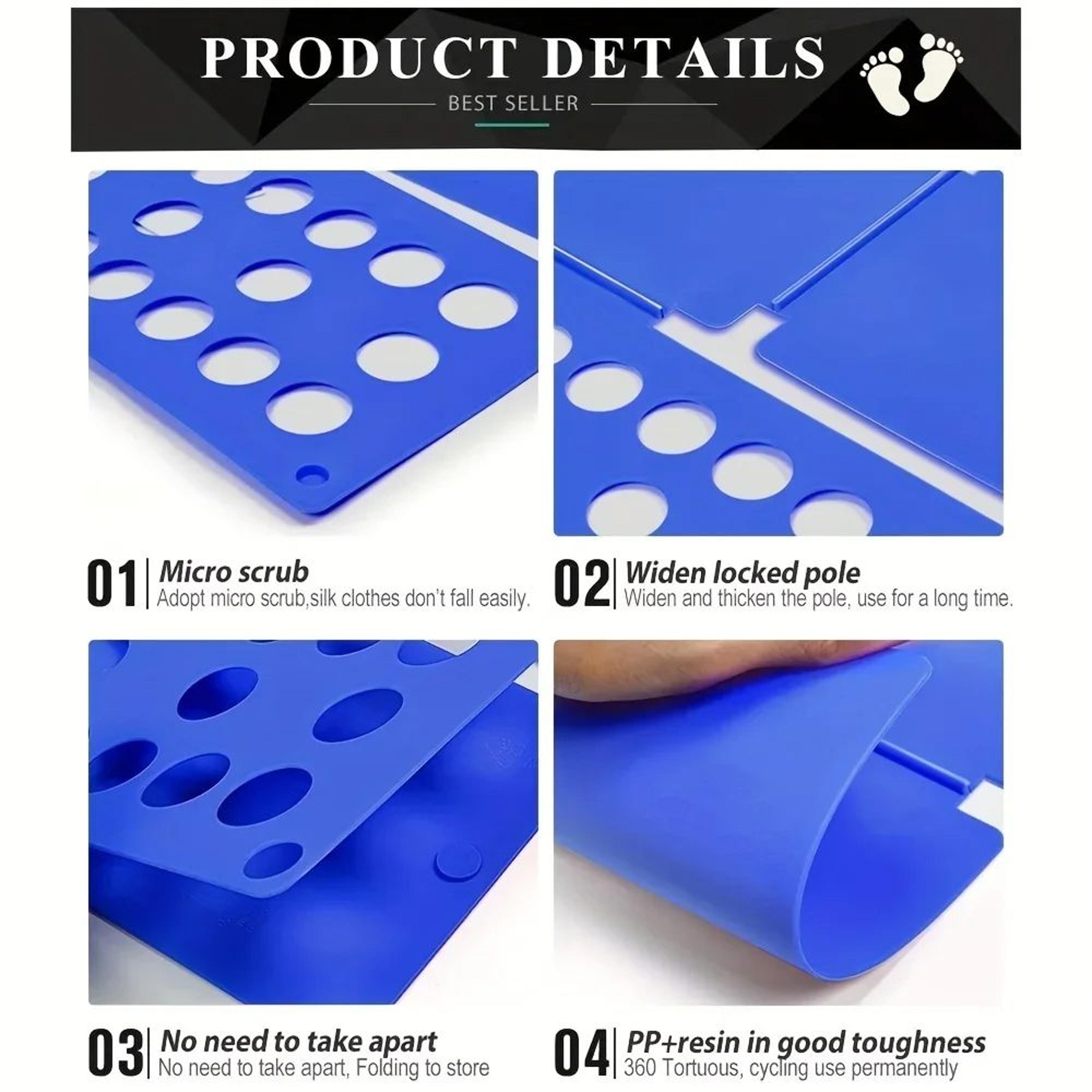 Durable Plastic Clothes Folding Board  Easy  Fast Laundry Organizer For Kids Shirts And Home Storag 5