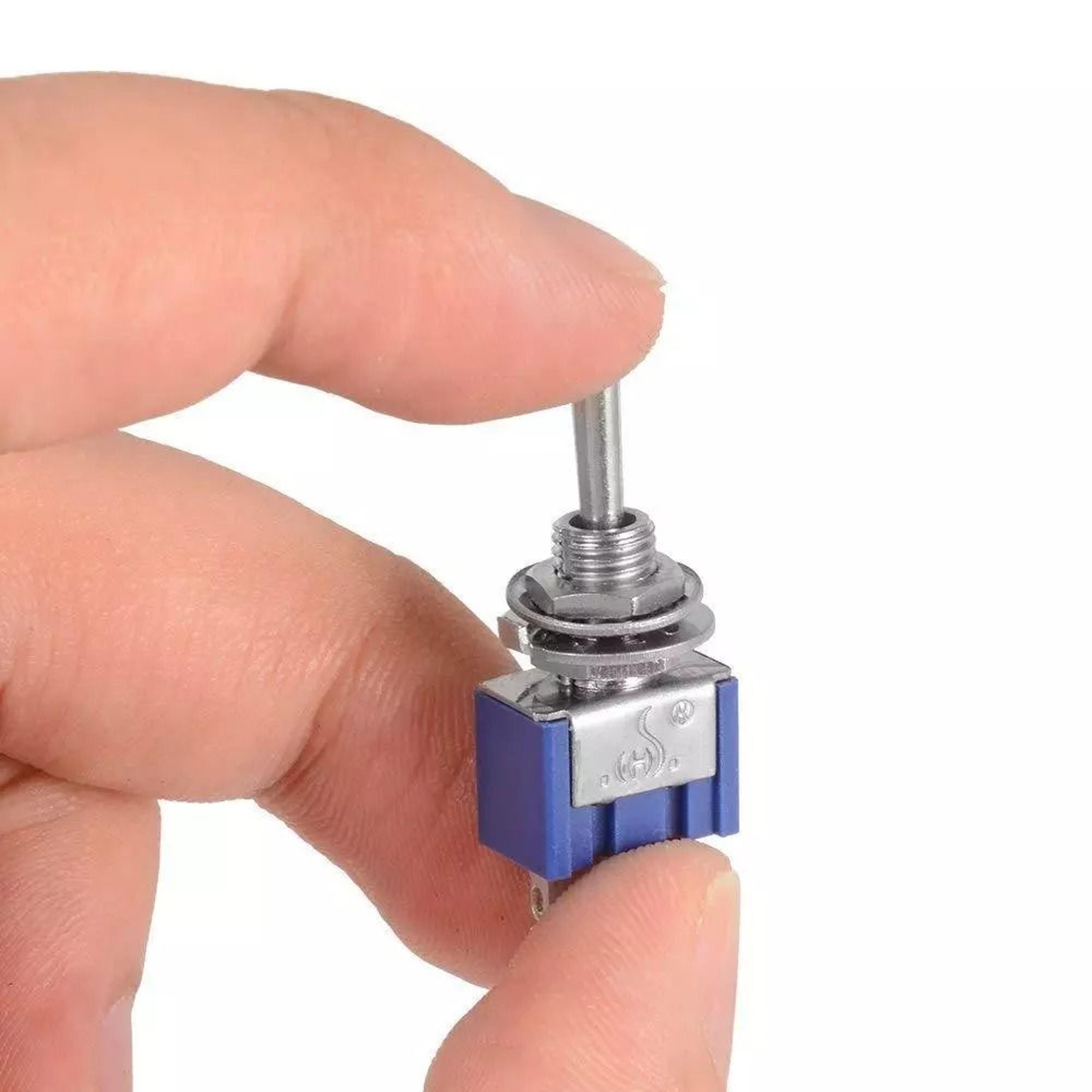 micro toggle switch set, 5 pack 3-position spdt 6a 125v mini switches for electronics