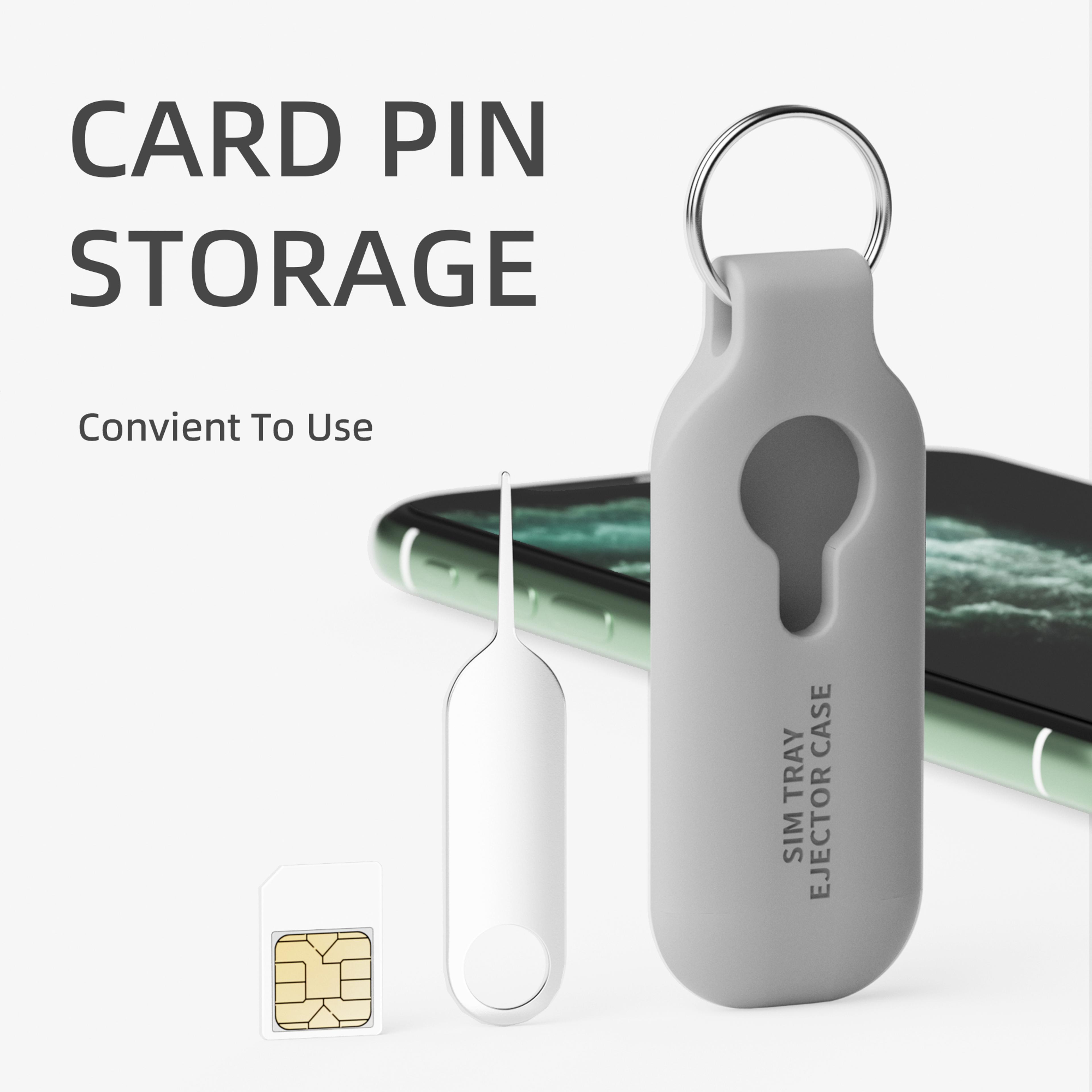 10 pack sim card eject pin removal tools, fits all iphone, samsung, android cell phones, mobile sim tray opener