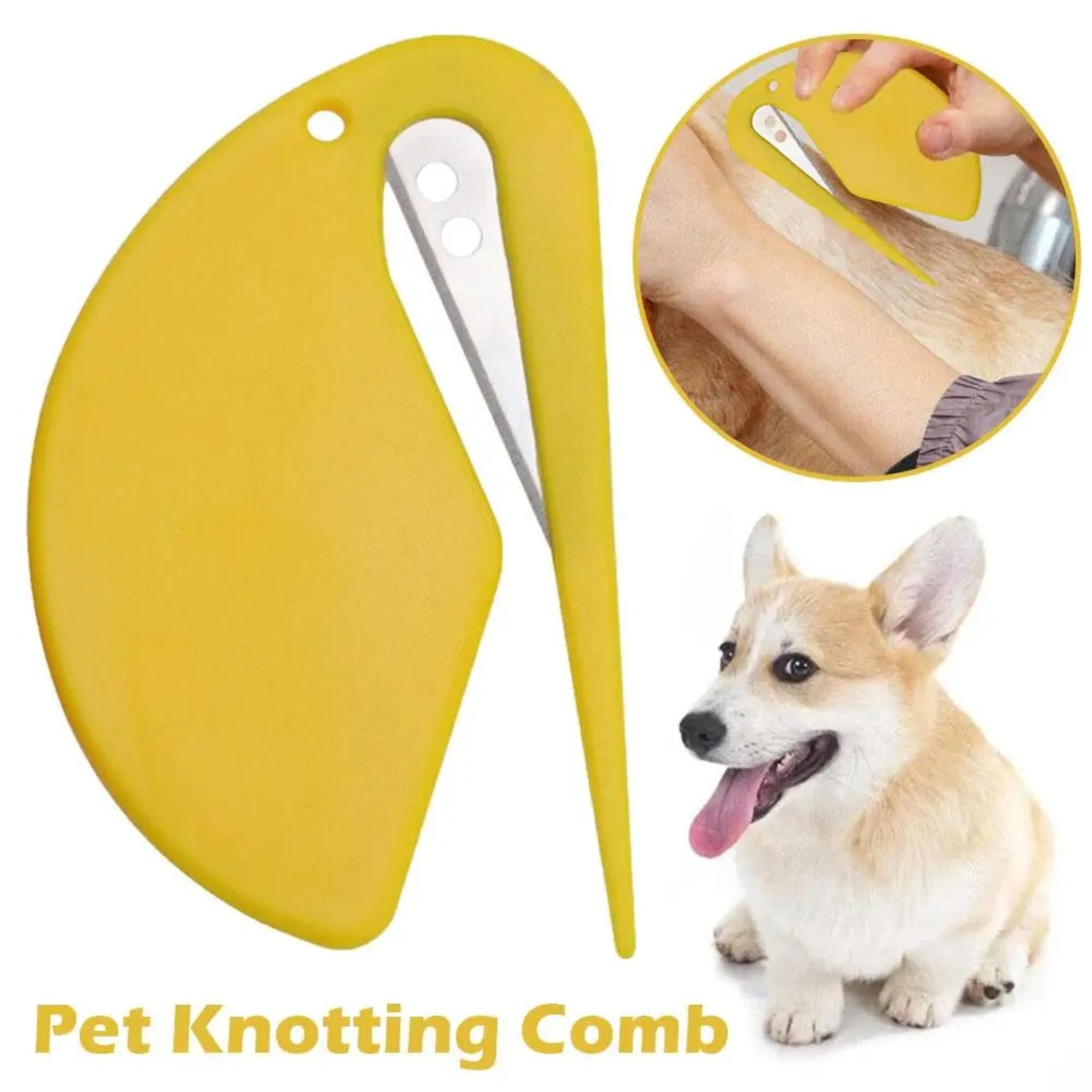 premium pet grooming comb for cats & dogs – knot remover & shedding brush