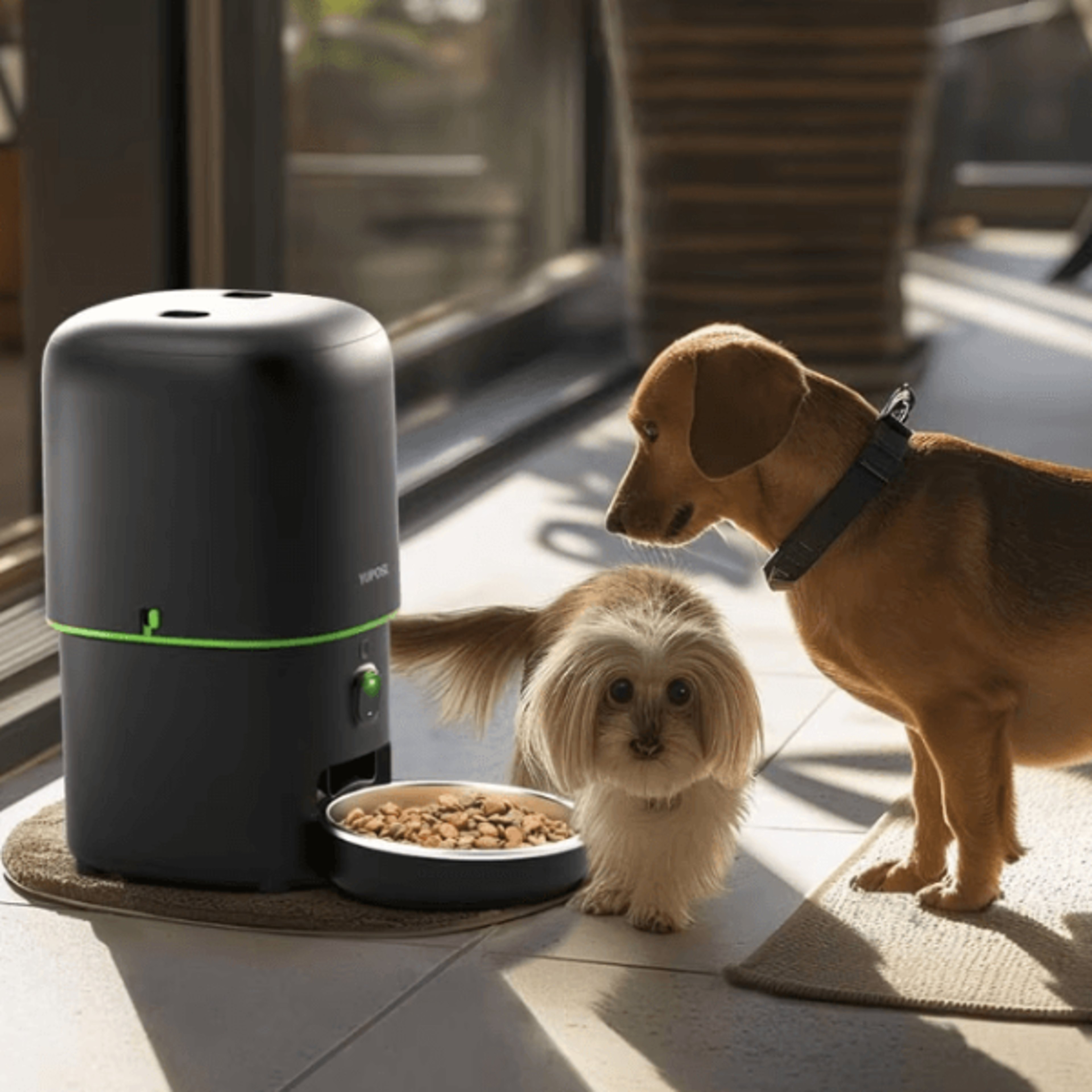 wifi automatic cat feeder with camera, smart pet food kibble dispenser, auto feeder for cat & dog