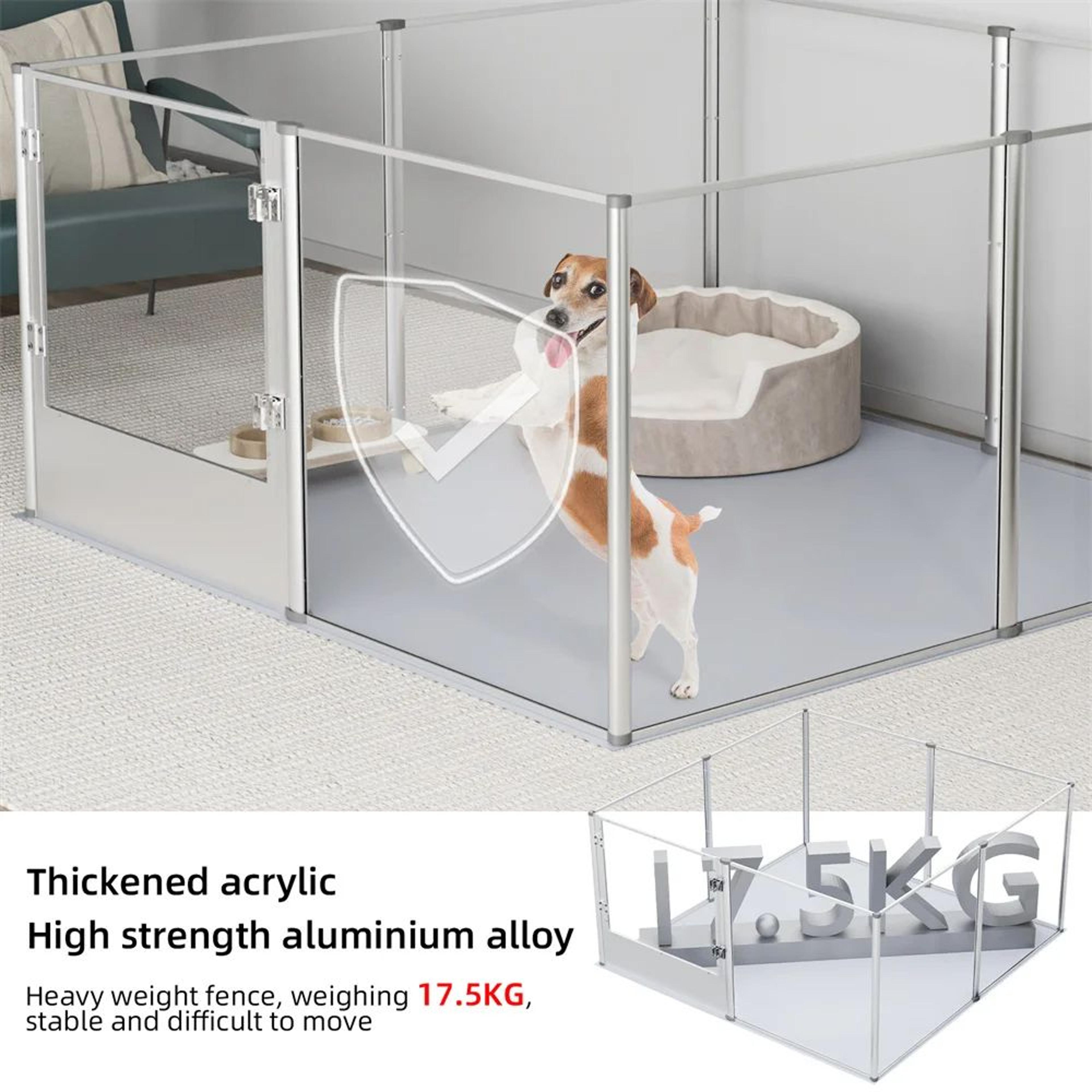 Extra Large Dog Playpen Acrylic Enclosure With Waterproof Fertility Pad Pet Animal Bunny Ferrets Do 1