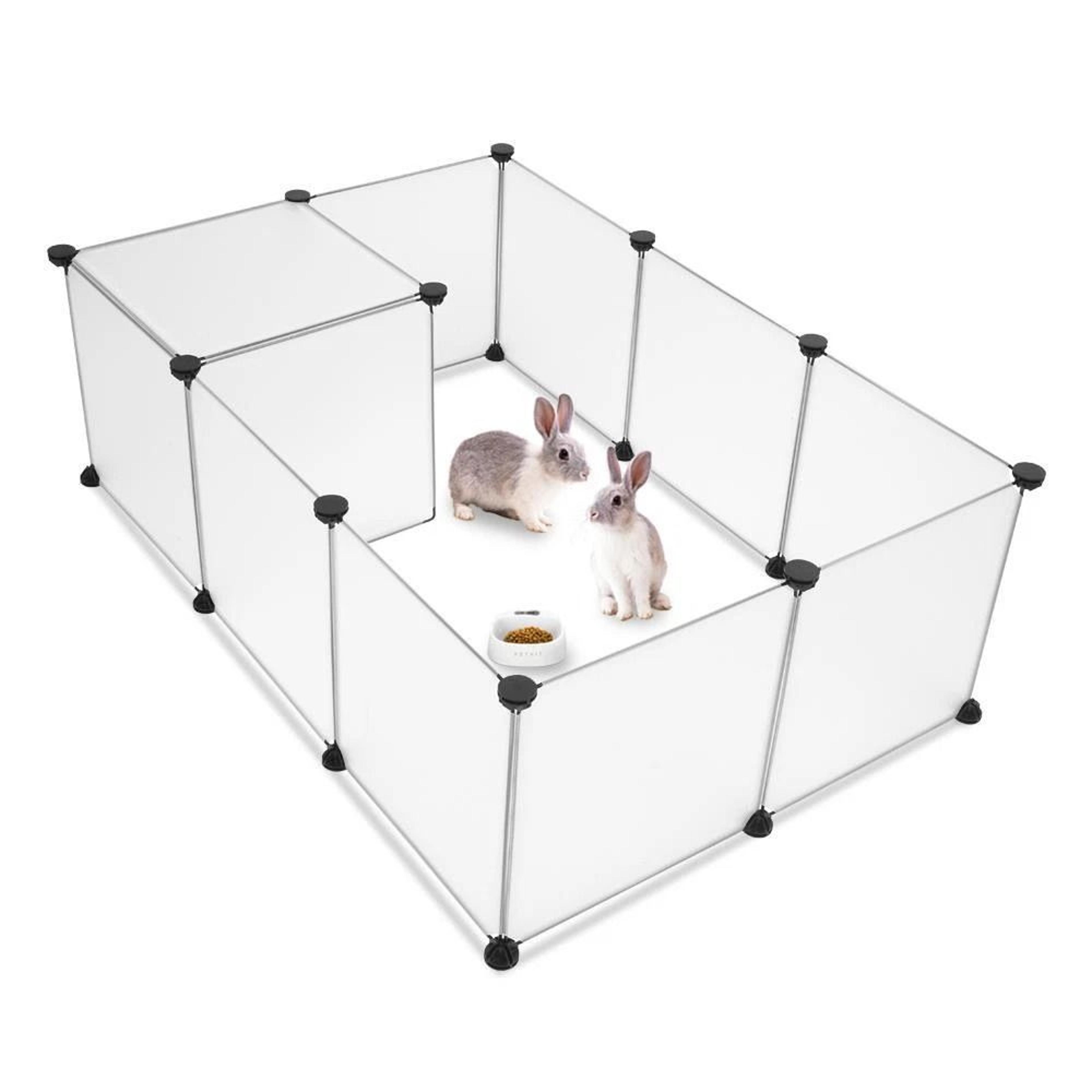 portable pet playpen, large plastic yard fence, puppy kennel crate, rabbit guinea pig cage, small animal enclosure