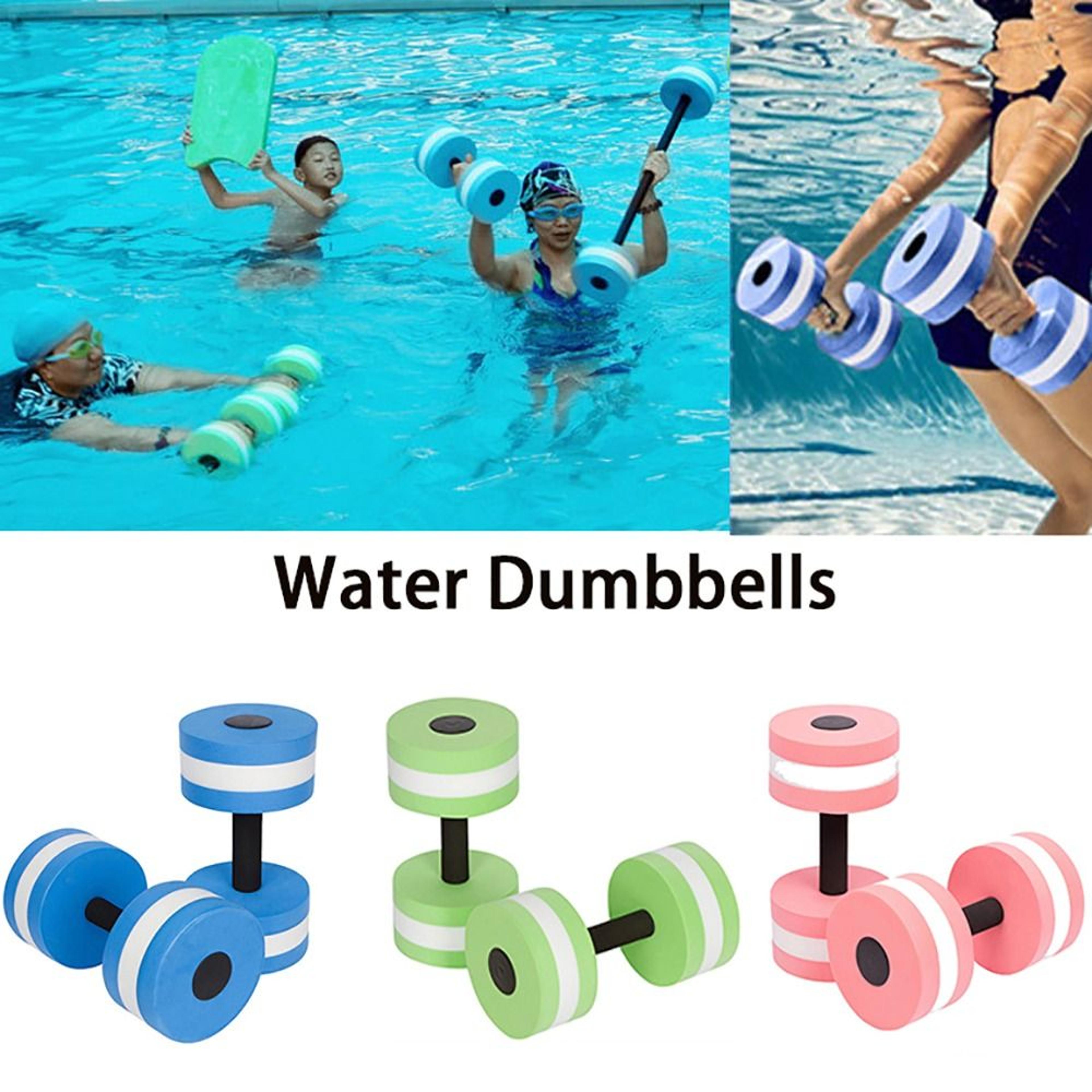 water sports aerobic fitness equipment, multicolor eva water dumbbell, pool floating dumbbell aquatic exercise