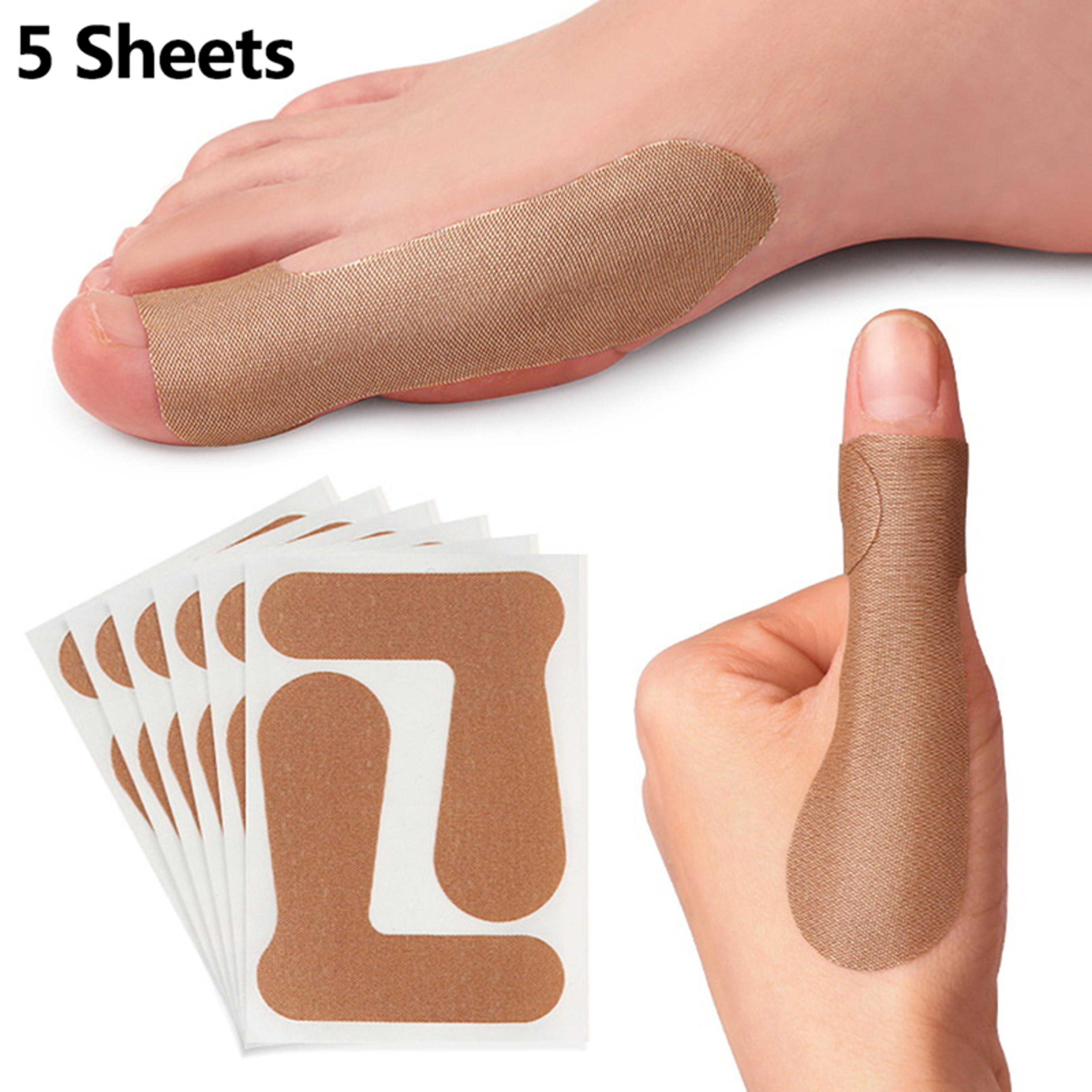 bunion hallux valgus corrector, 5sheets non-woven fabric toe separator patches thumb correction, tenosynovitis treatment