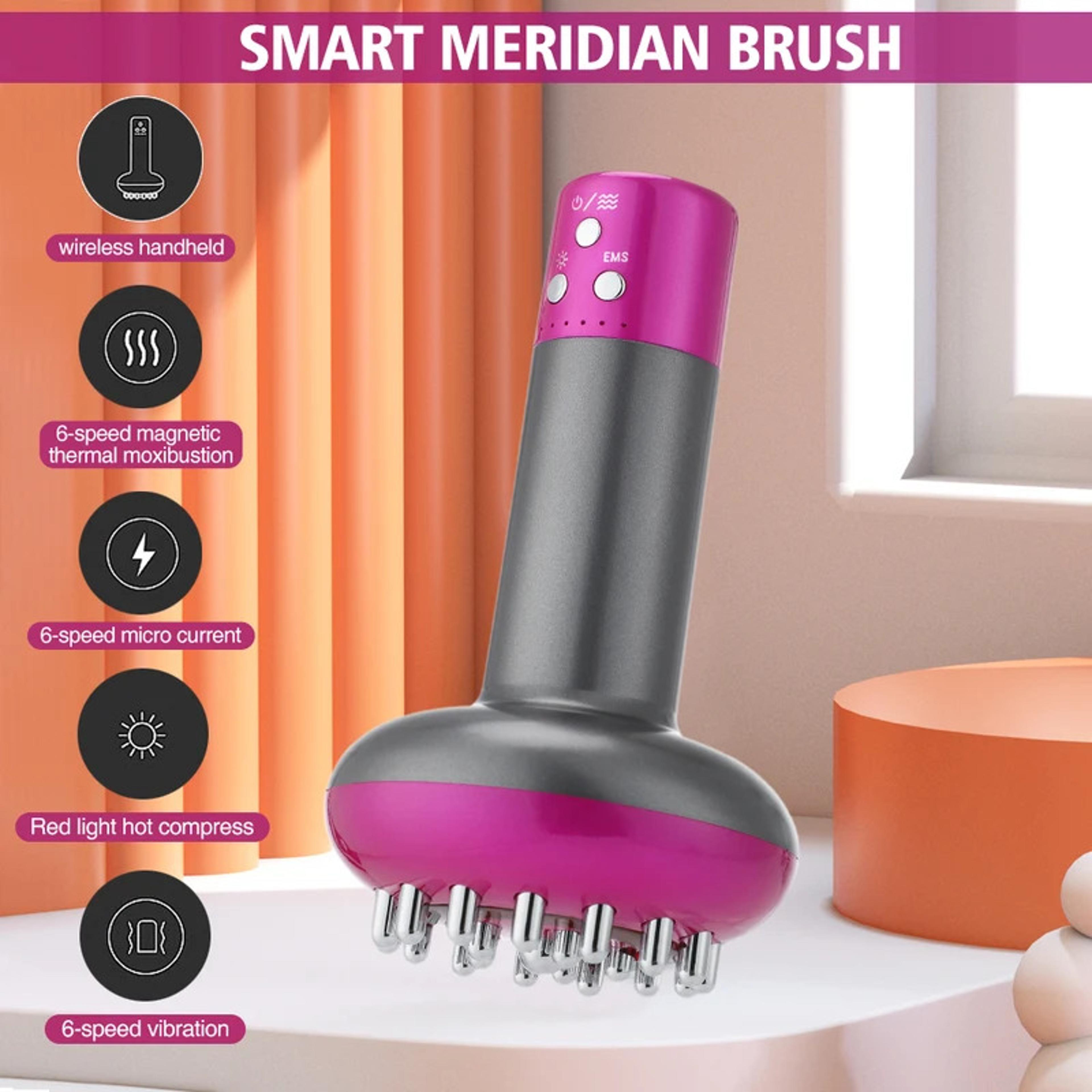 Heating Meridian Scraping Brush Rechargeable Guasha Body Shaping Massager Lymphatic Detox Fat Burne 1