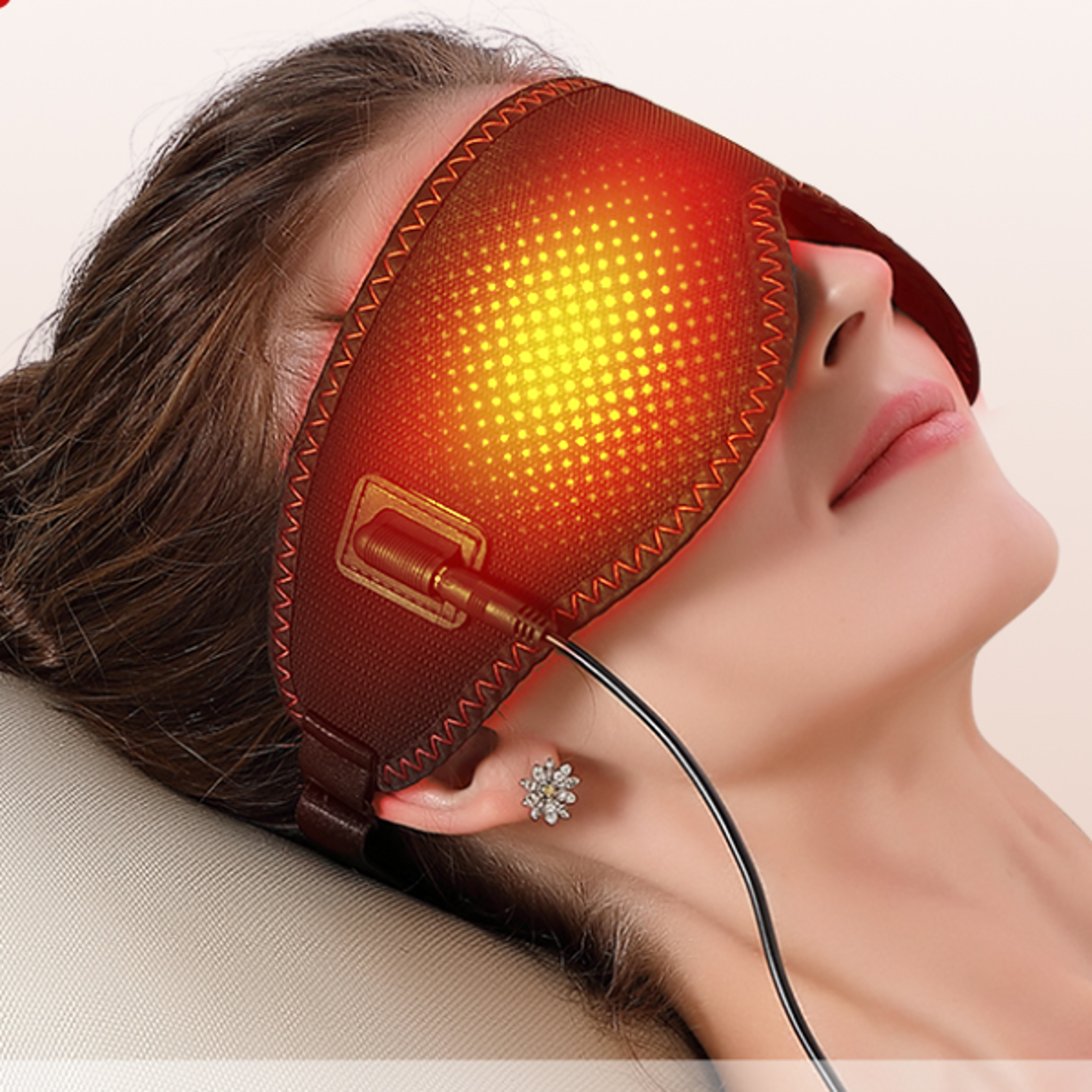 eye mask for dry eyes, heated eye mask, warm compress, 3 heat levels hot compress, heating pad for sleep, dark circles