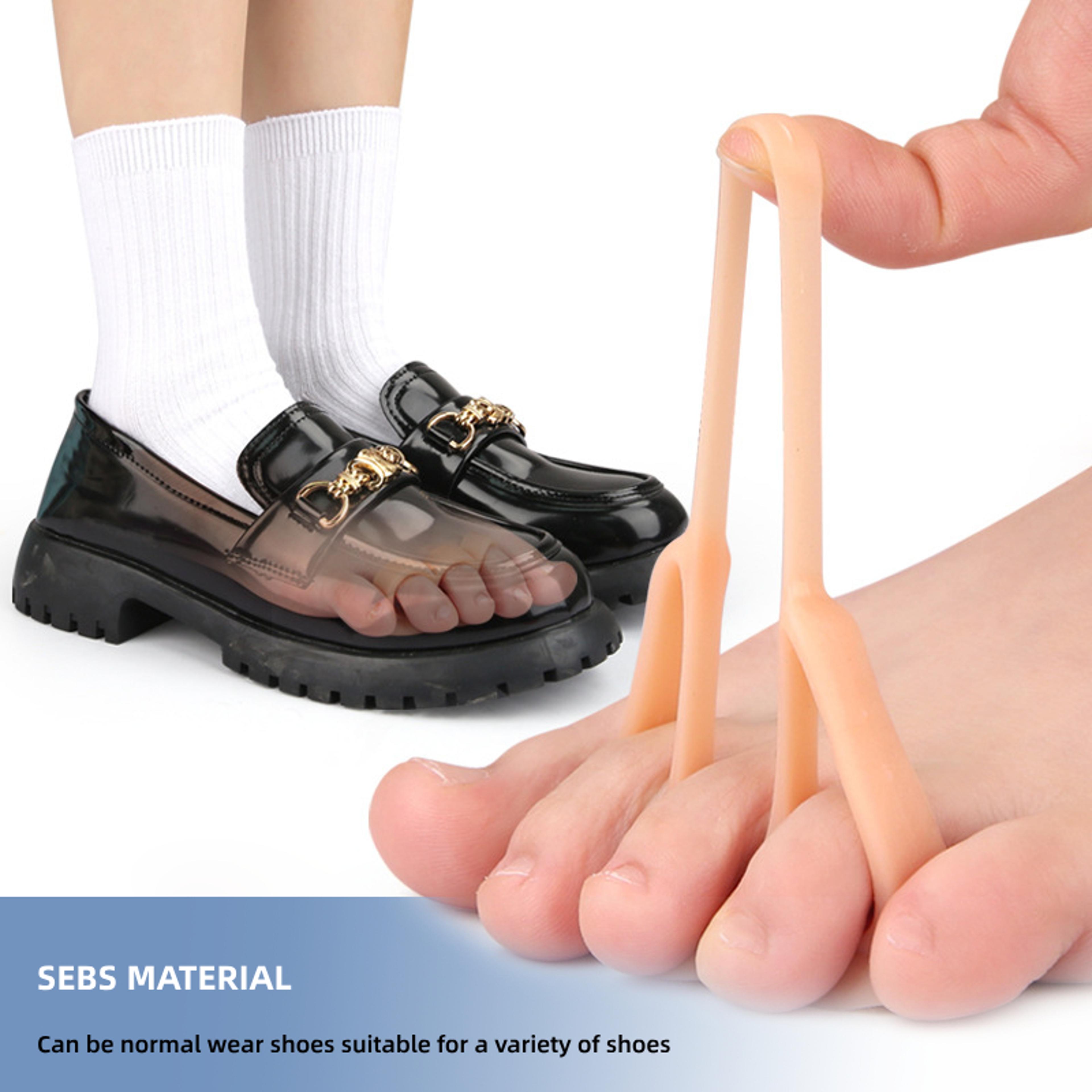Orthopedic Silicone Gel Bunion Adjuster Hammer Toe Support Pads Foot Care Separator For Pain Relief 4