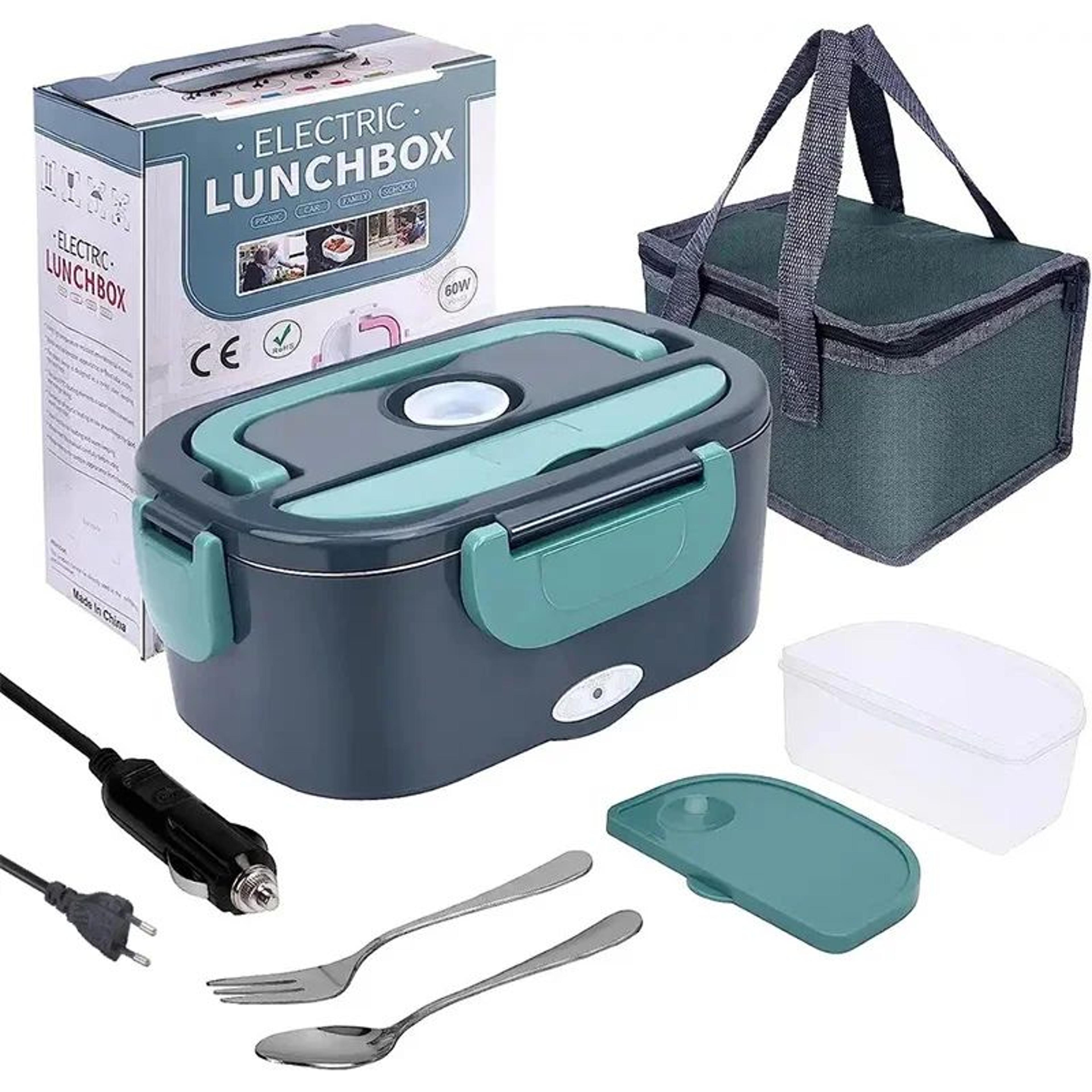 electric lunch box food warmer, portable food heater for car or home, leak-proof lunch heating microwave for truckers