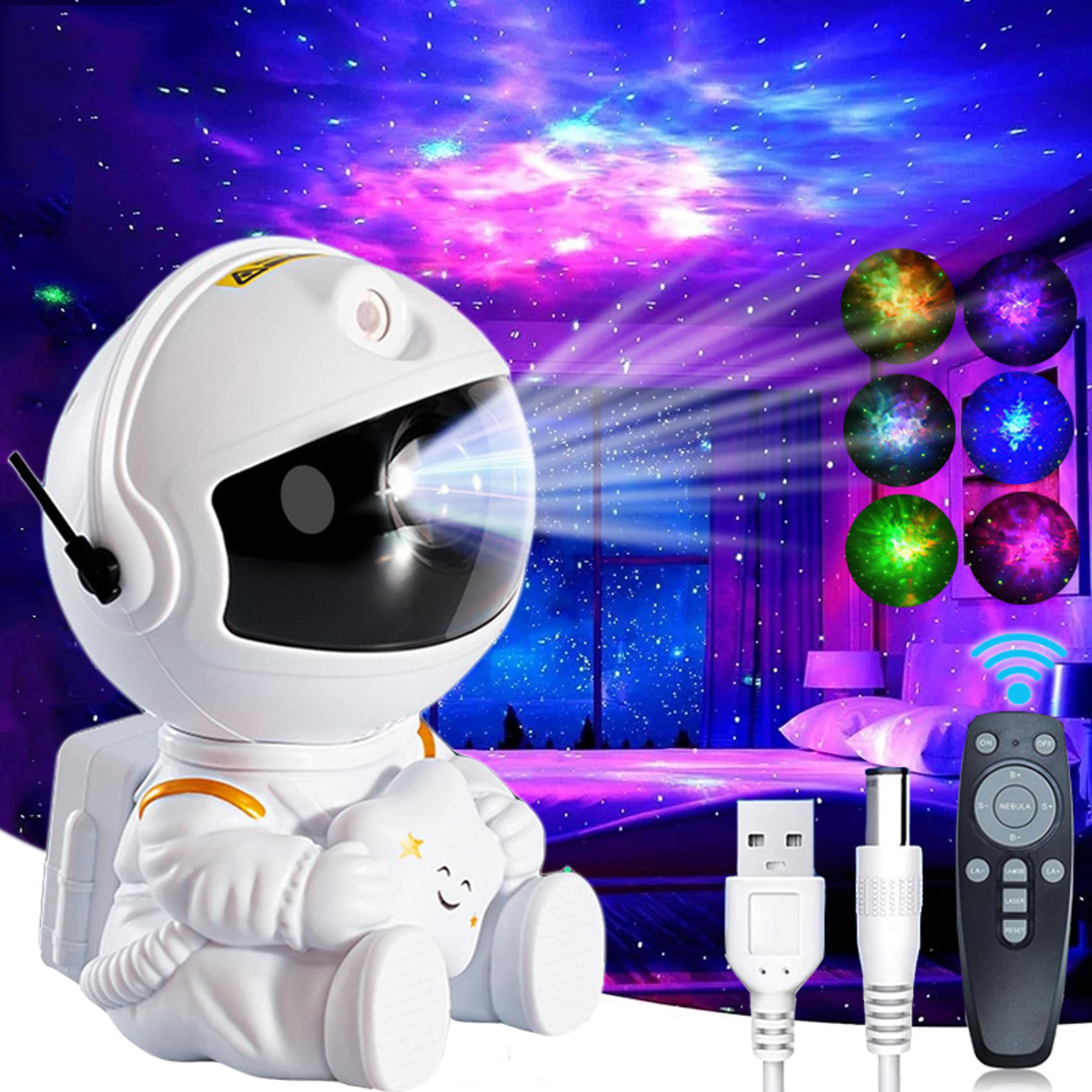 star astronaut projector light – galaxy starry sky lamp for bedroom decoration, kids & adults gift