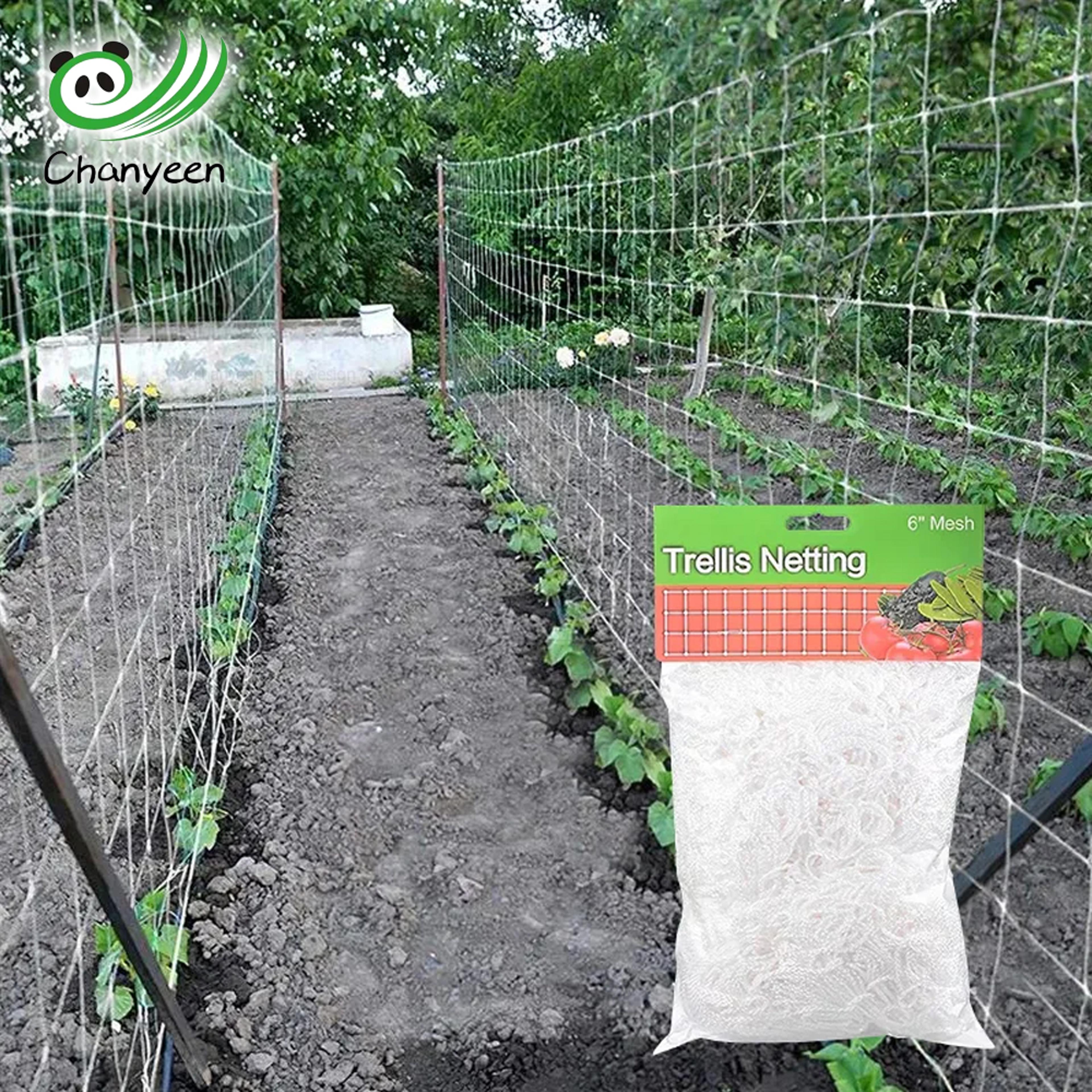 trellis netting for climbing plants, heavy-duty garden support net for vegetables, flowers & vine orchard tools