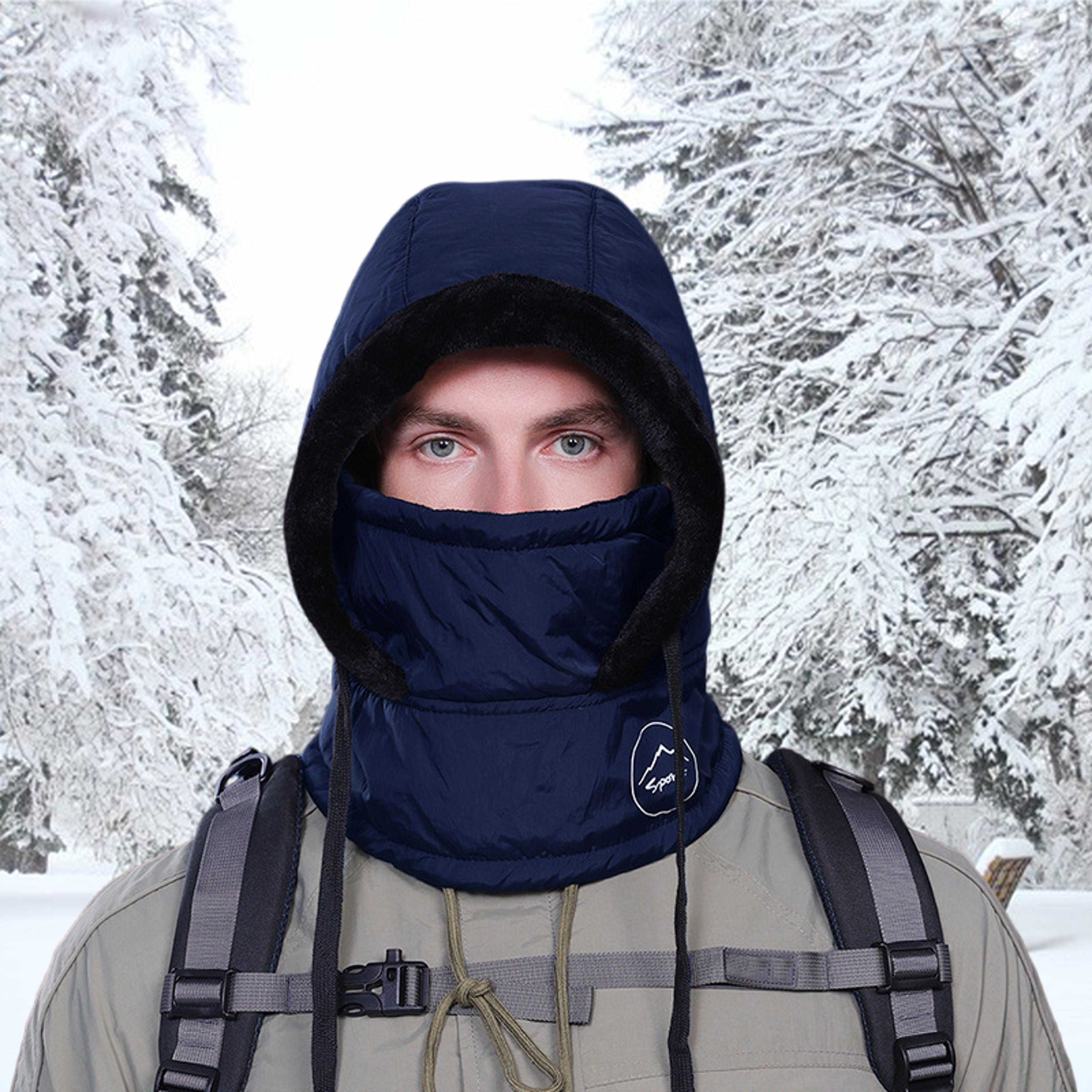Breathable Womens Winter Balaclava Hat With Warm Neck Scarf And Face Mask For Sports 4
