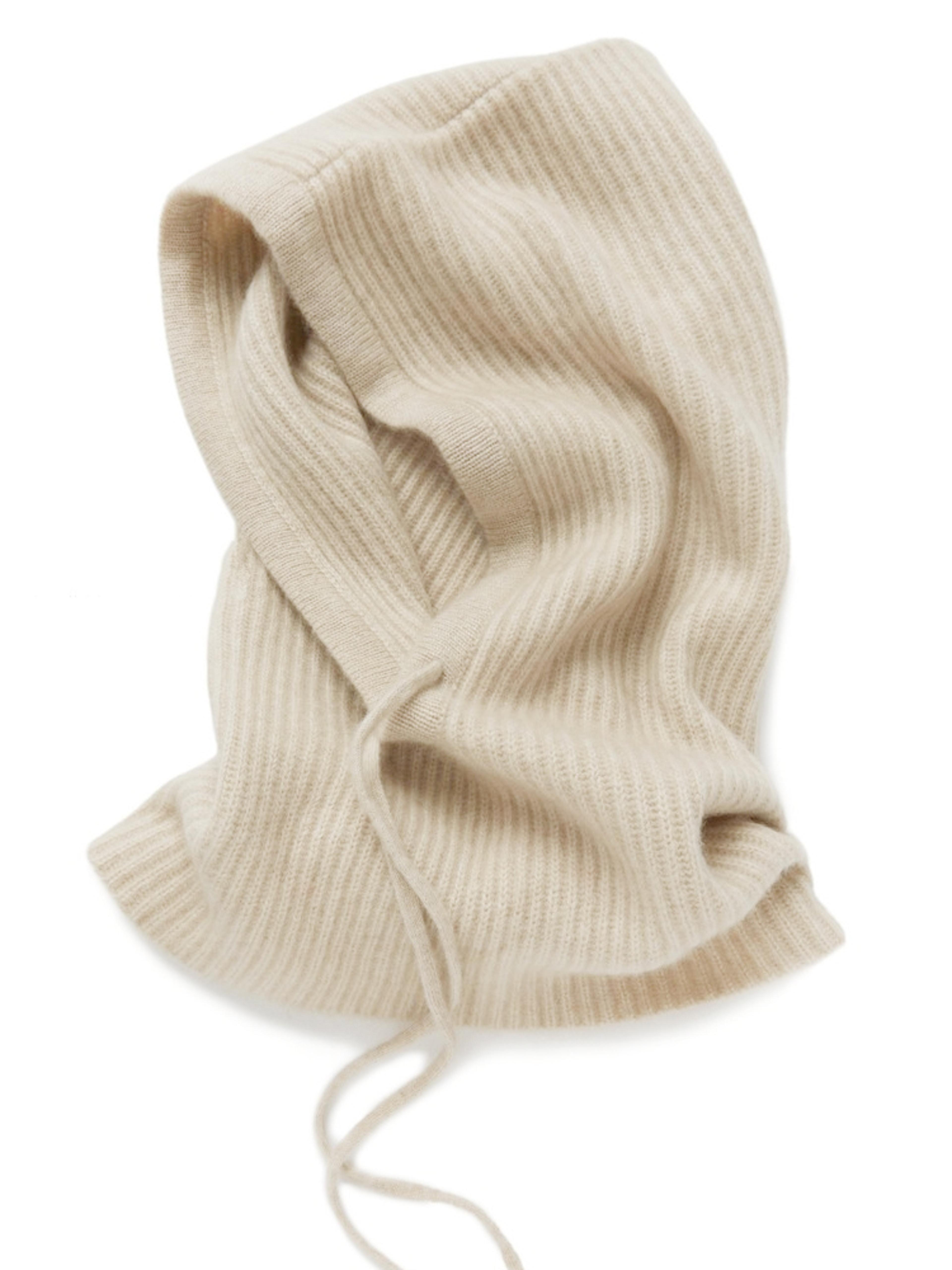 Soft Warm Wool Knitted Balaclava Hat For Women Cashmere Hooded Drawstring Ski Bonnet Neck Protect F 5