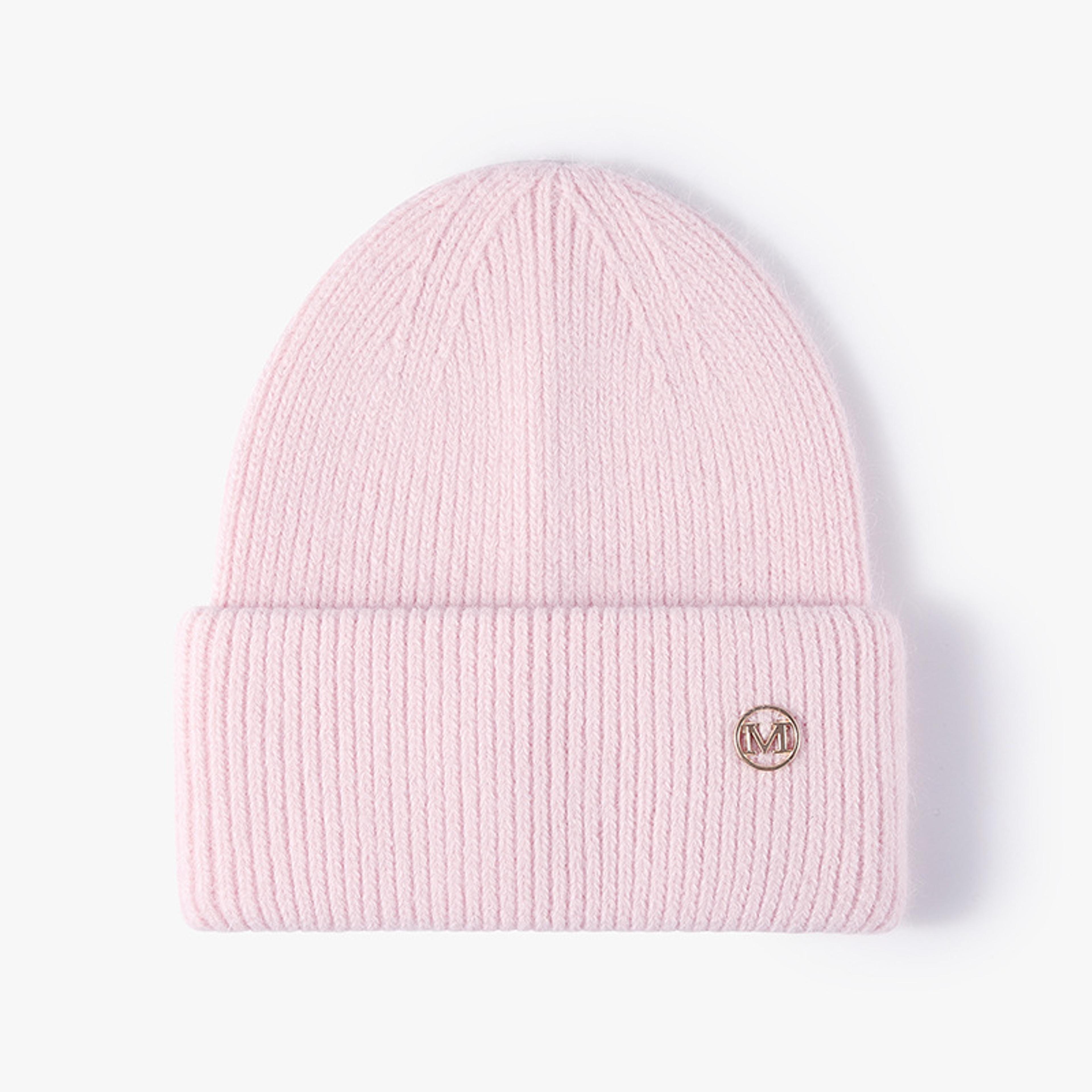 Soft Knit Beanie Warm Rabbit Fur Womens Winter Hats Slouchy Cap Solid Color Casual Outdoor Fashion  8