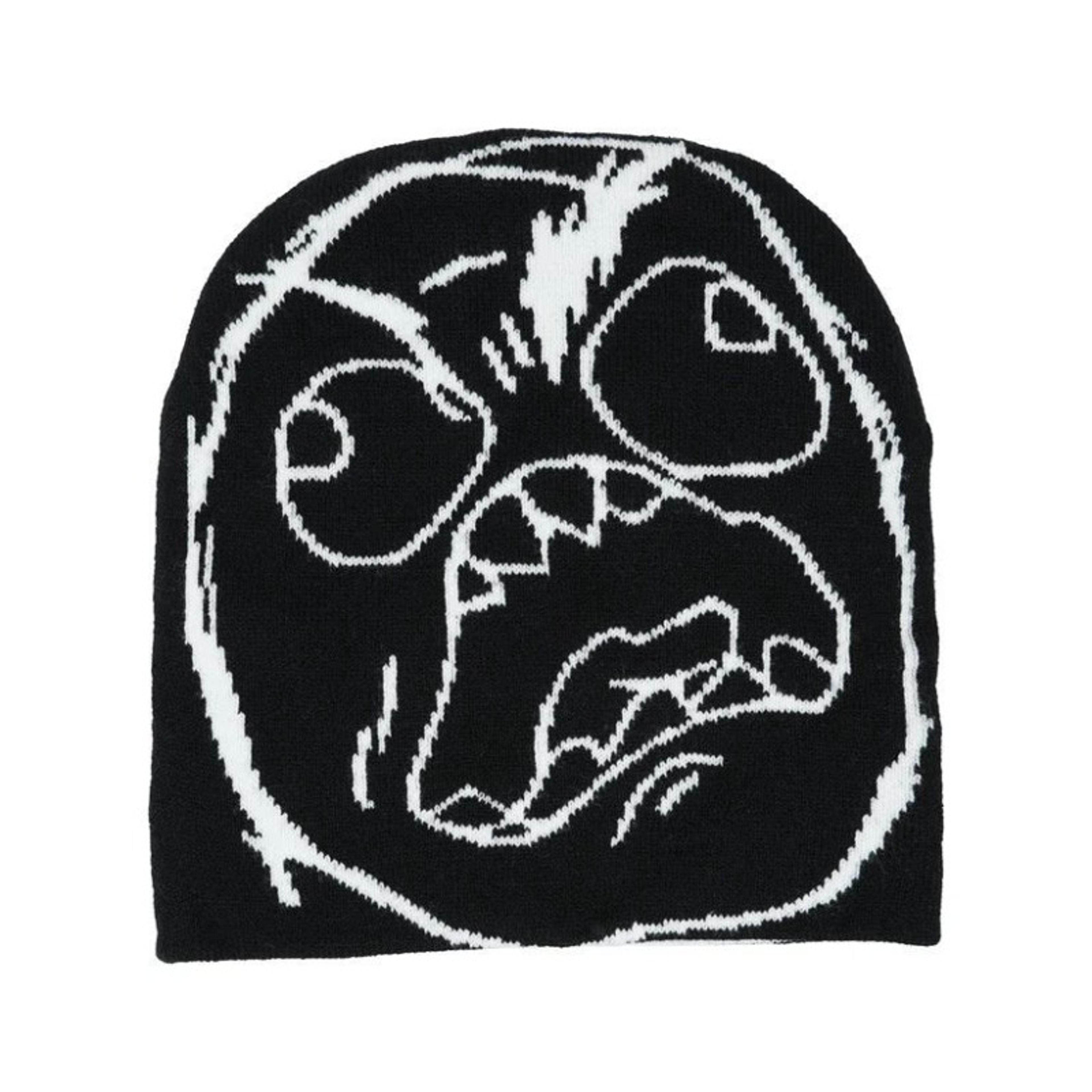 Unisex Winter Hat Funny Cartoon Face Knit Beanie Soft Warm Stretchy Acrylic Casual Skull Cap For Me 1