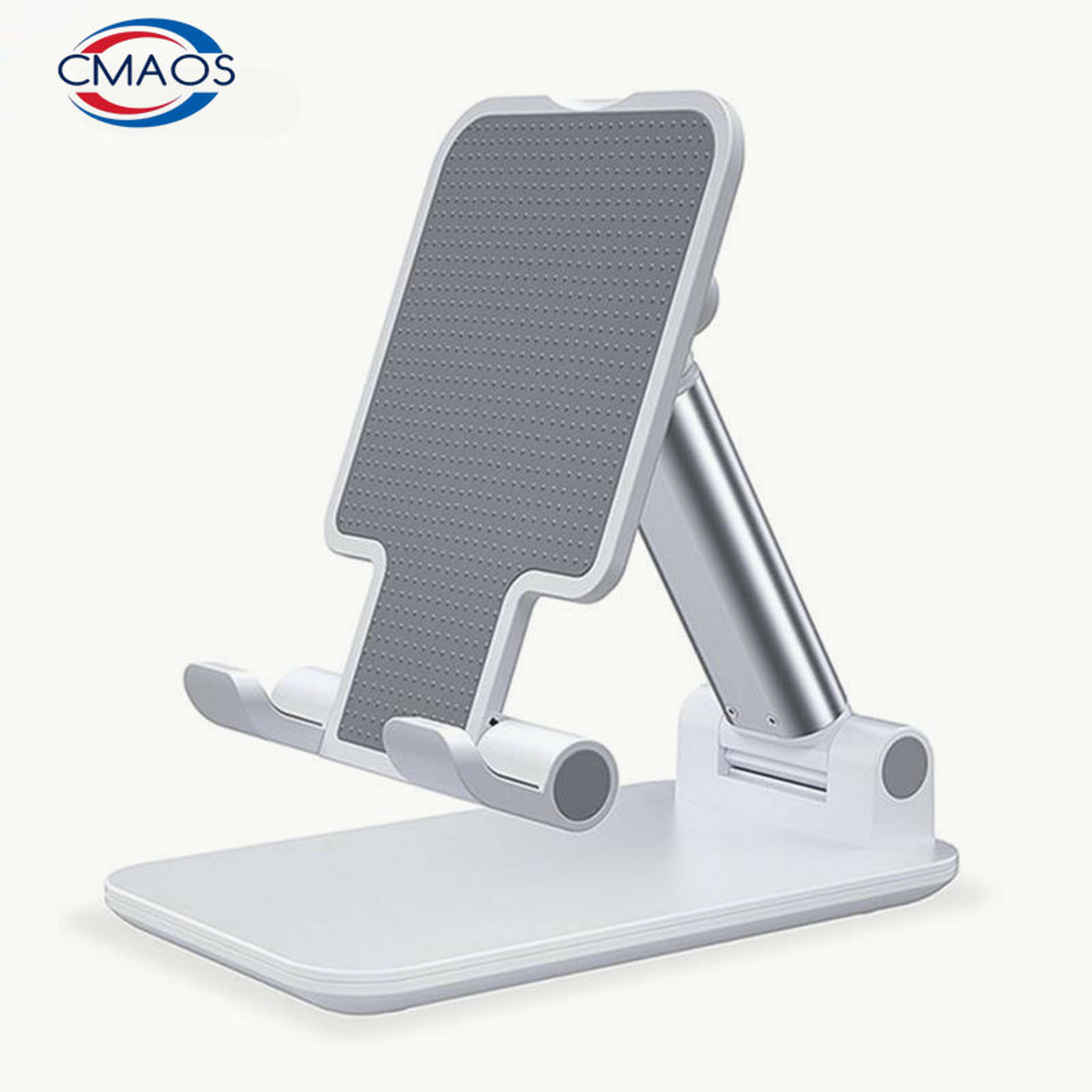 adjustable foldable tablet and phone holder stand for desk – universal support for iphone, ipad, samsung, and more